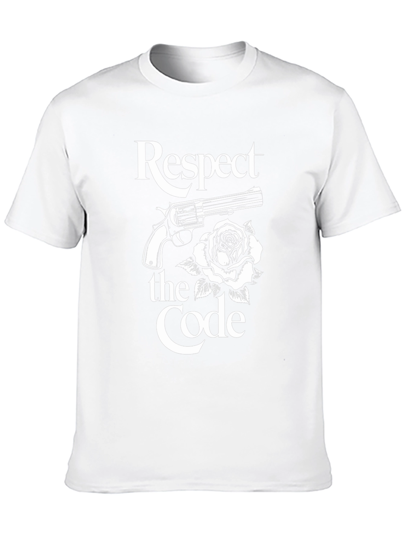 Respect the Code Gun & Rose Graphic Tee