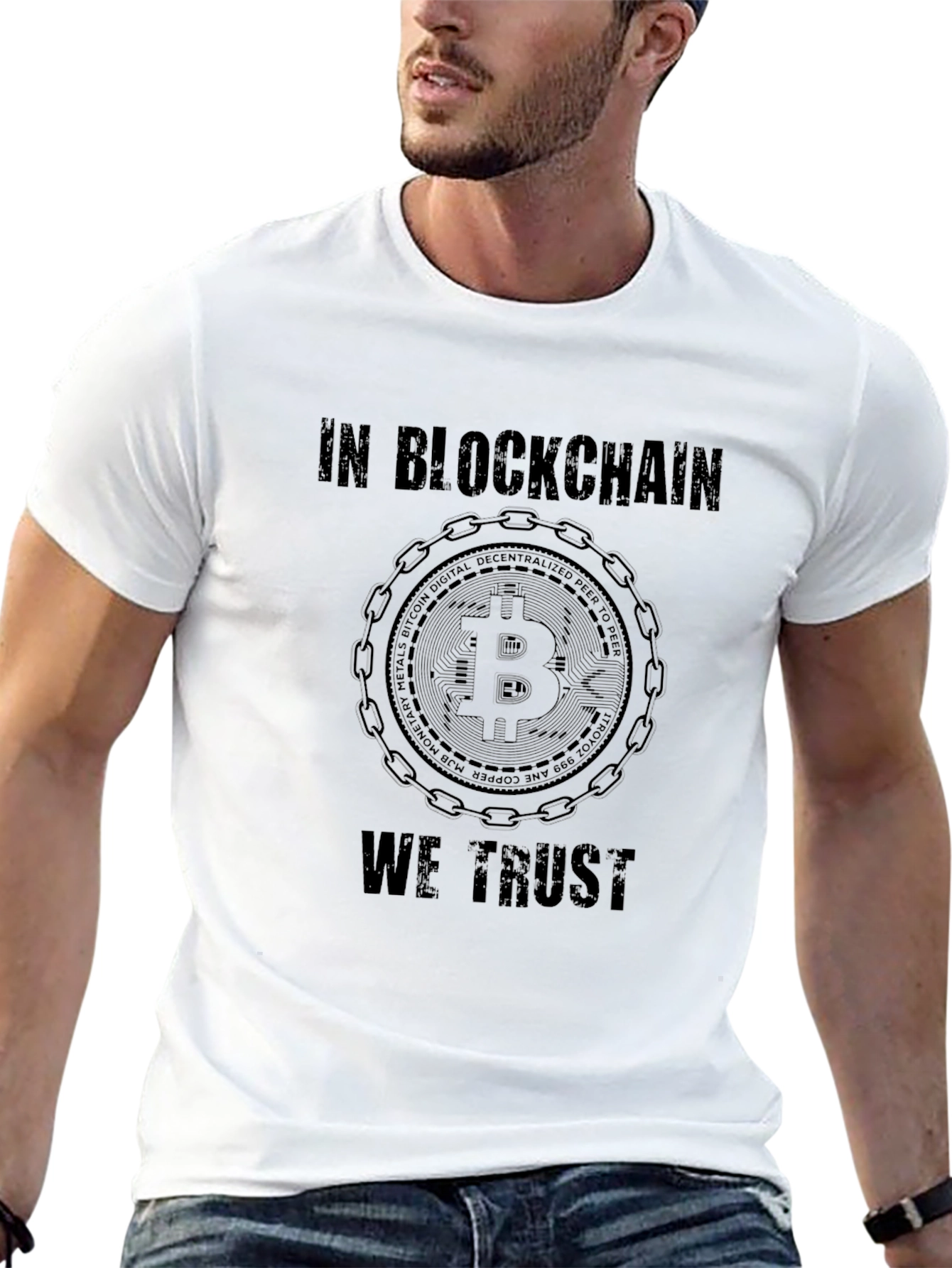 In Blockchain We Trust Black T-Shirt