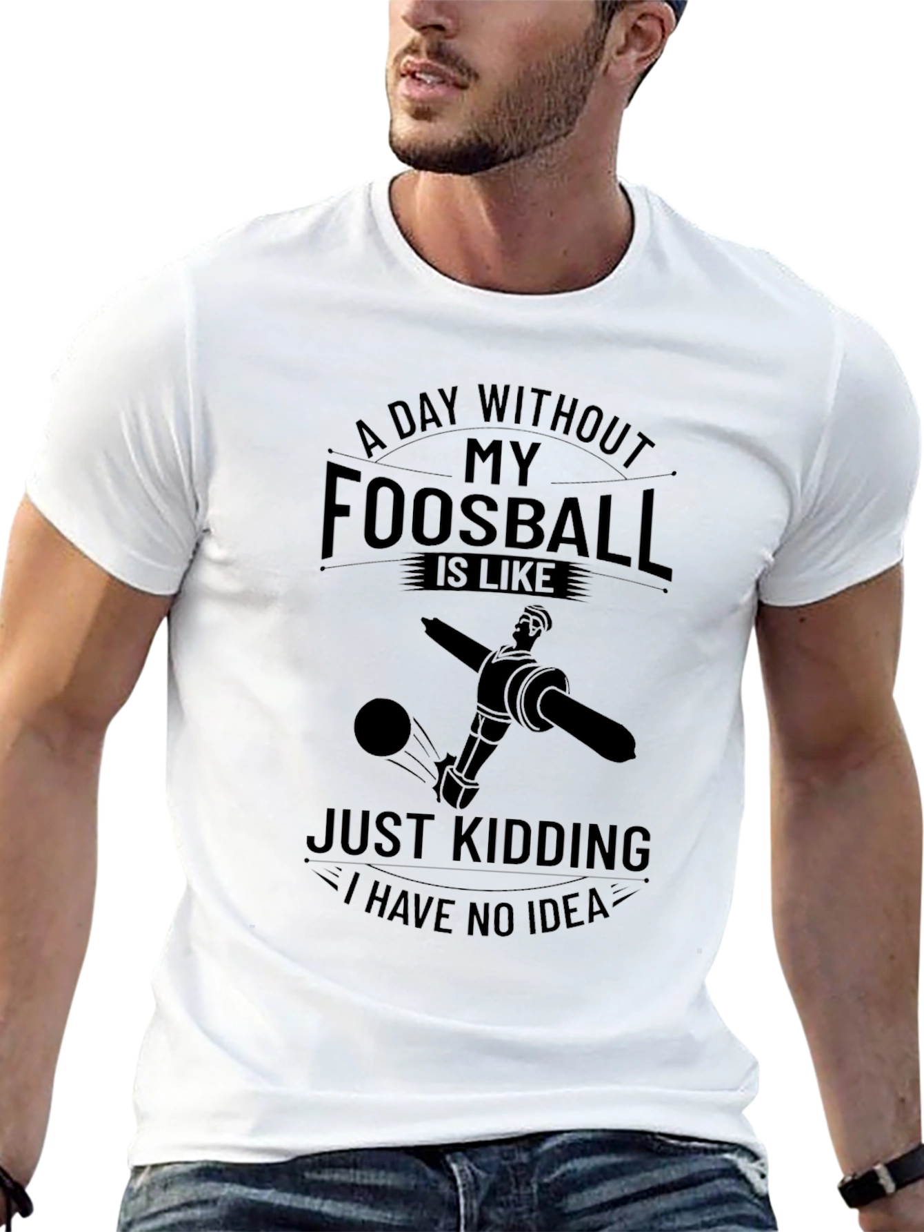Foosball Lovers Graphic T-Shirt - A Day Without Foosball