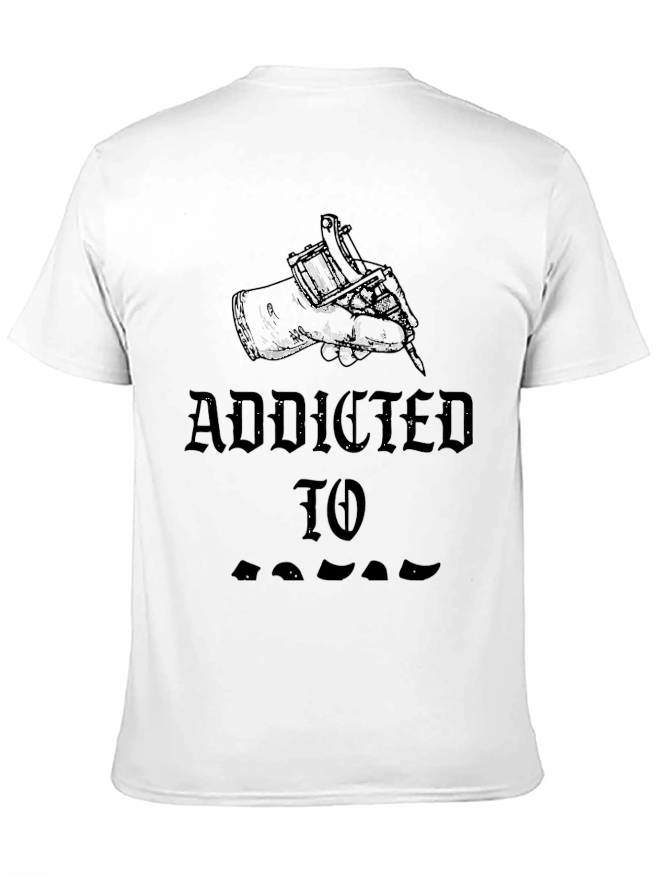 Addicted To Tattoos Black Graphic Tee