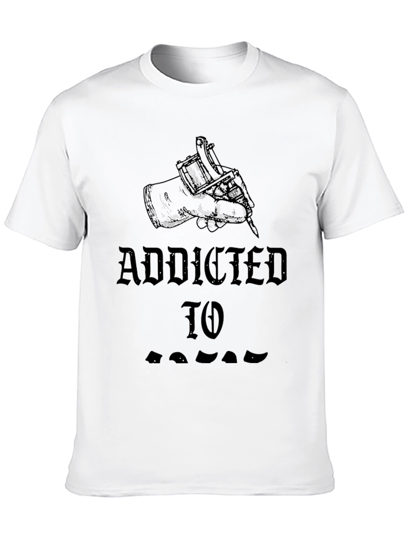 Addicted To Tattoos Black Graphic Tee