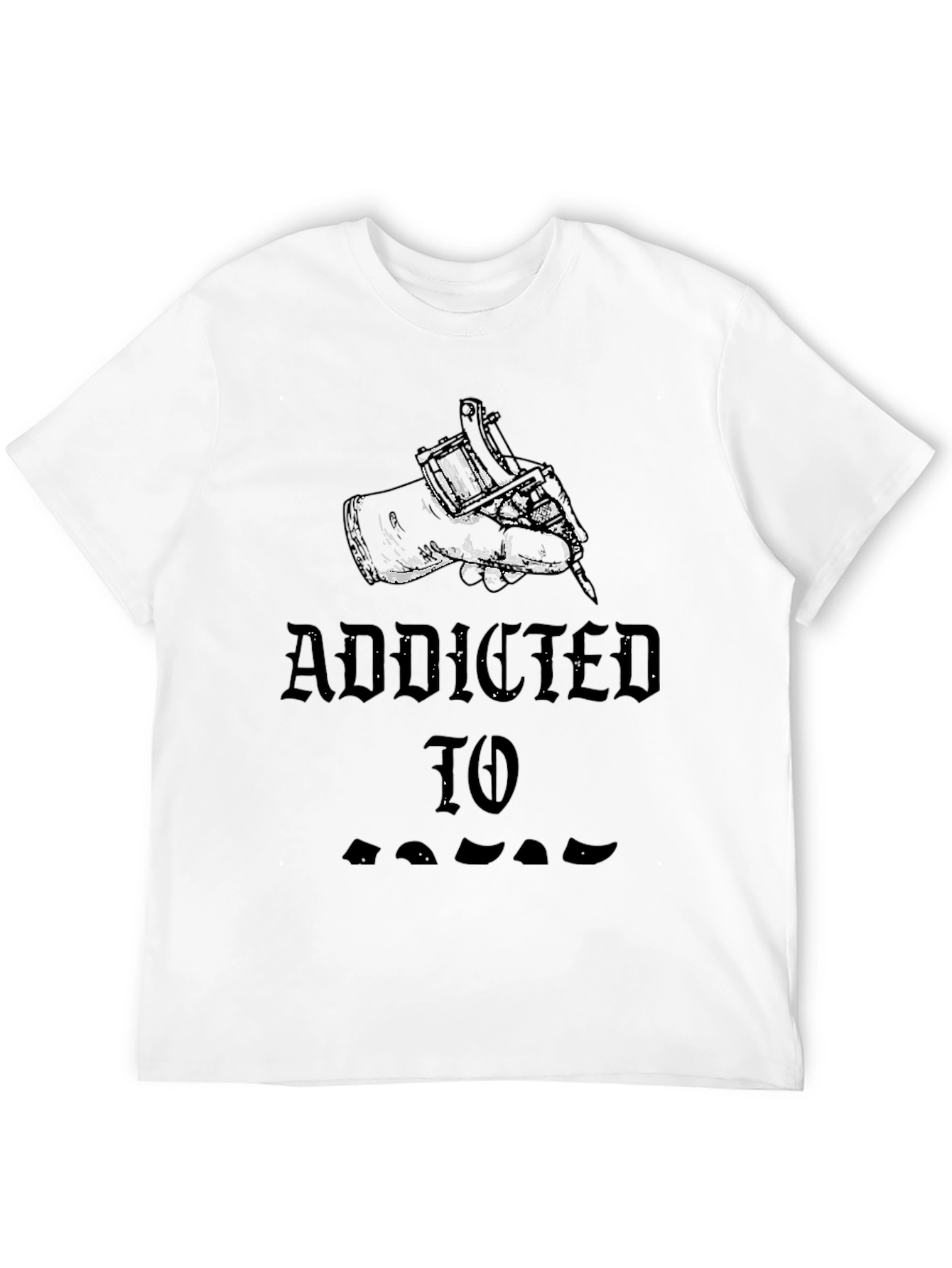 Addicted To Tattoos Black Graphic Tee