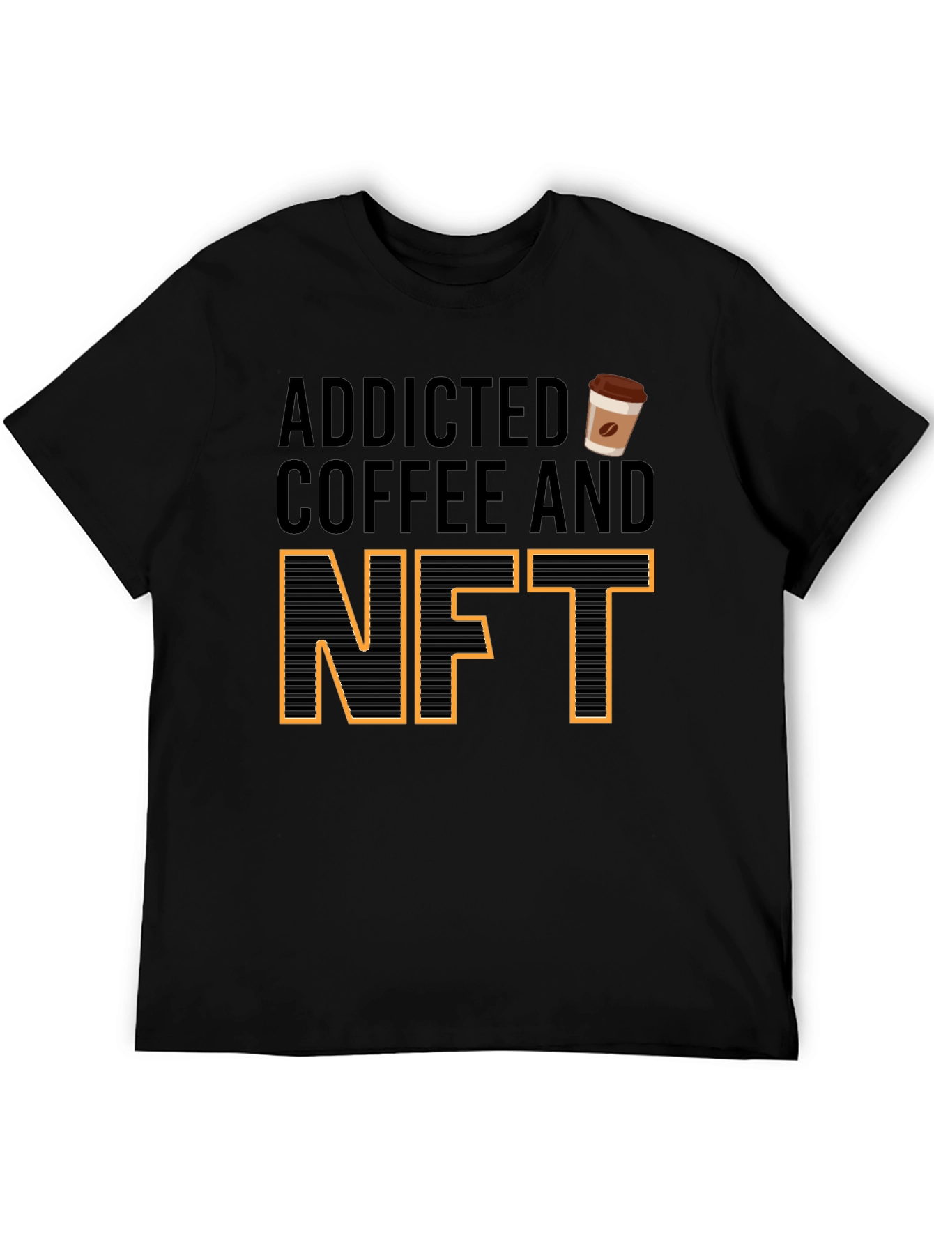 Addicted to Coffee and NFTs Graphic Tee