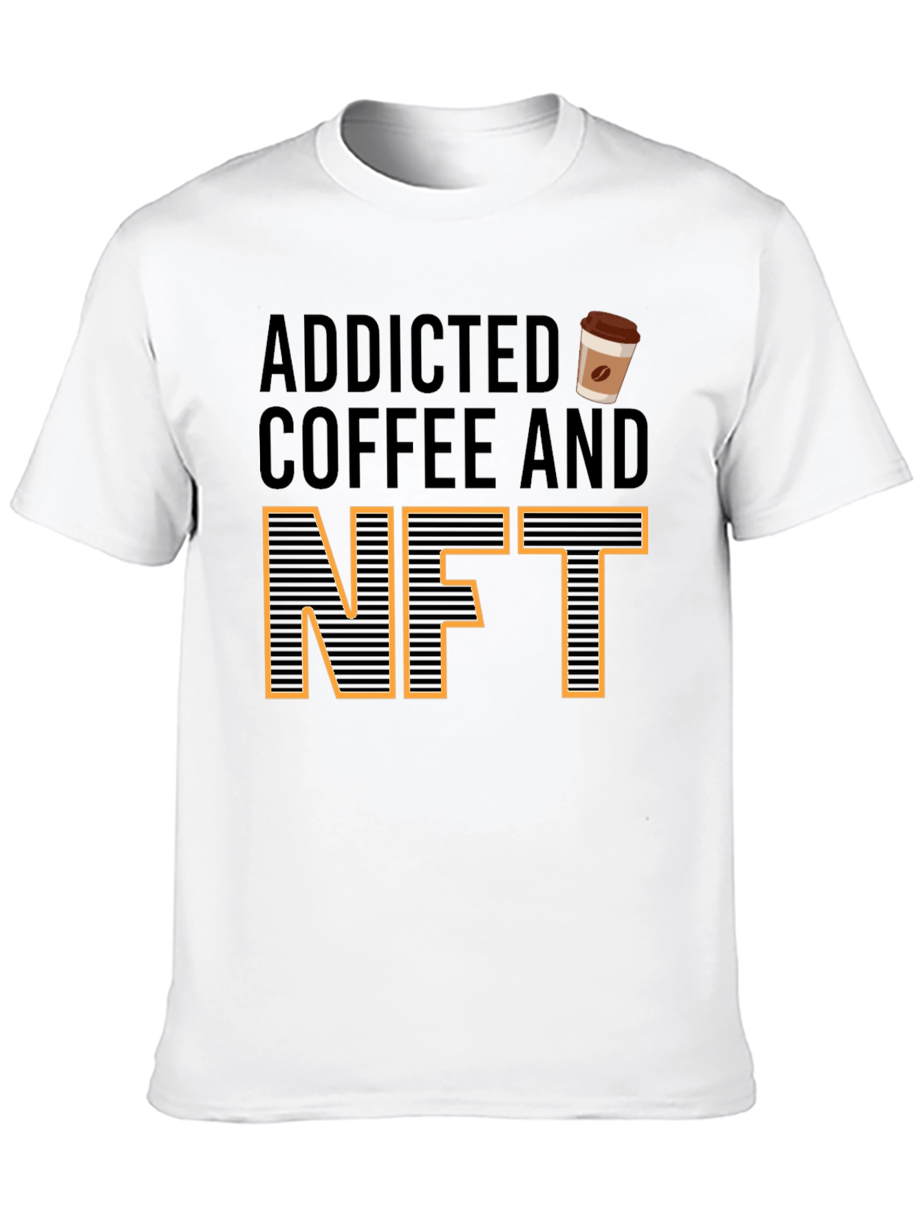 Addicted to Coffee and NFTs Graphic Tee