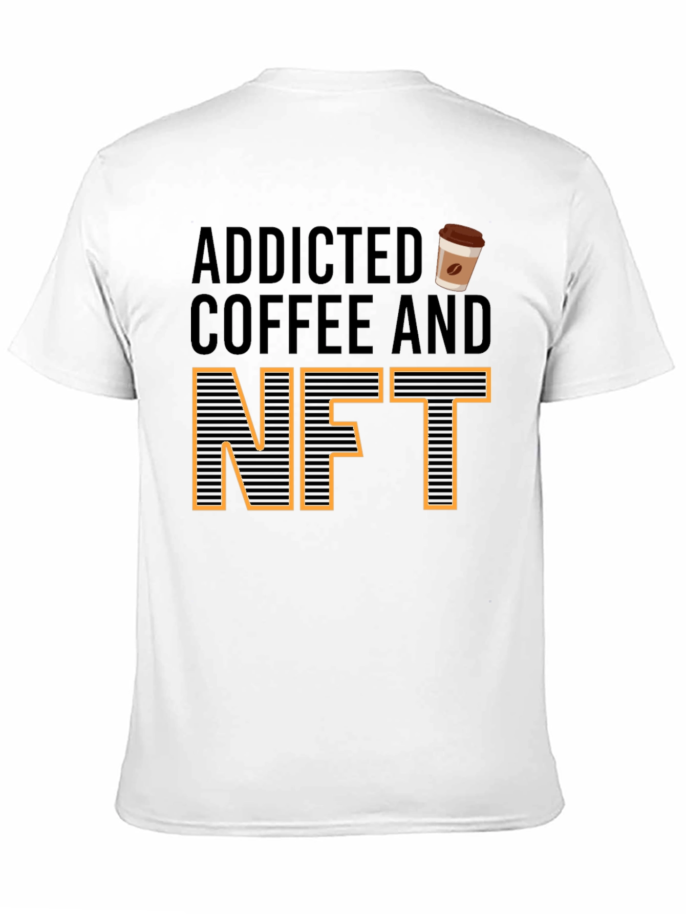 Addicted to Coffee and NFTs Graphic Tee