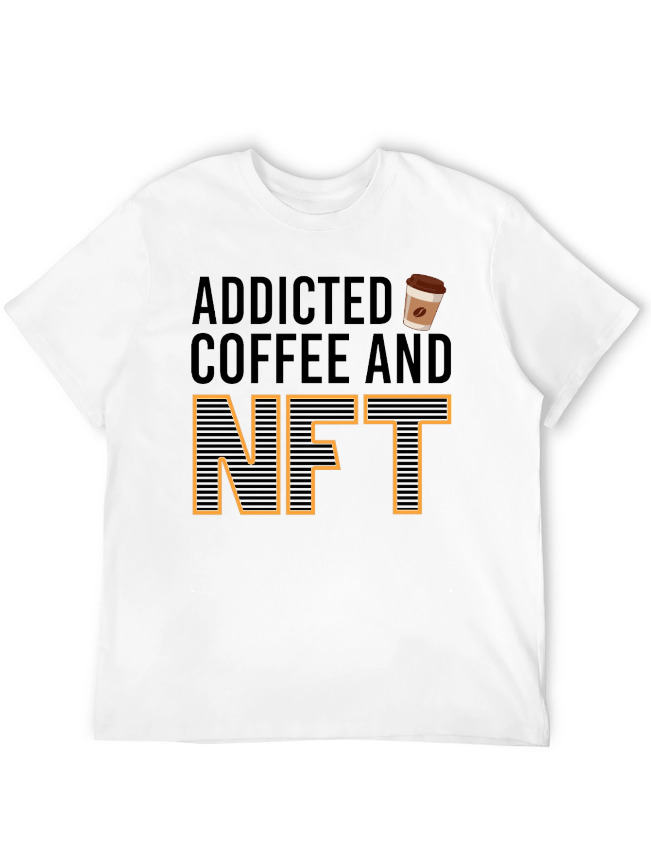 Addicted to Coffee and NFTs Graphic Tee