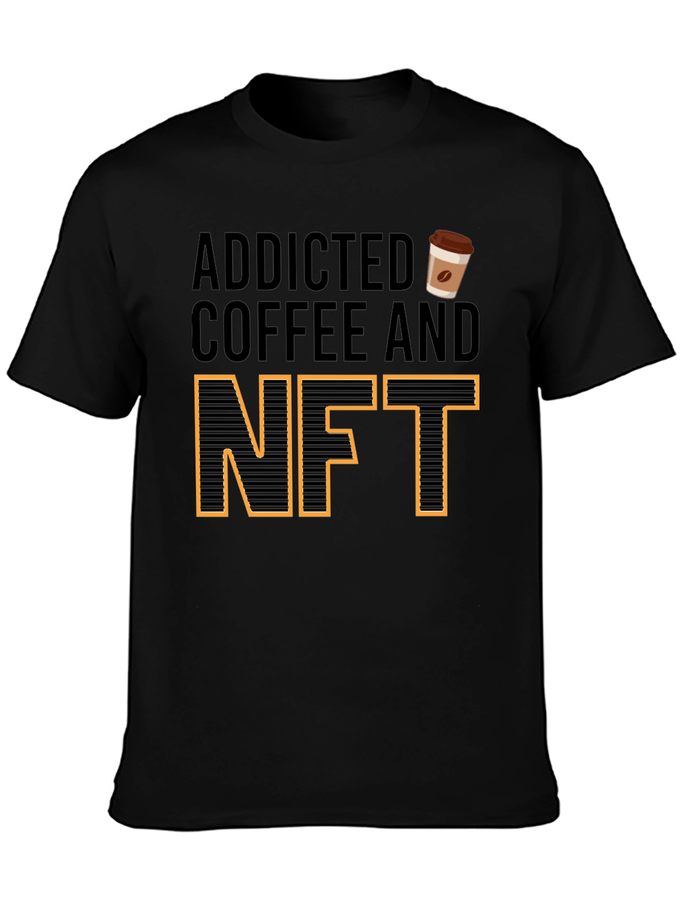 Addicted to Coffee and NFTs Graphic Tee