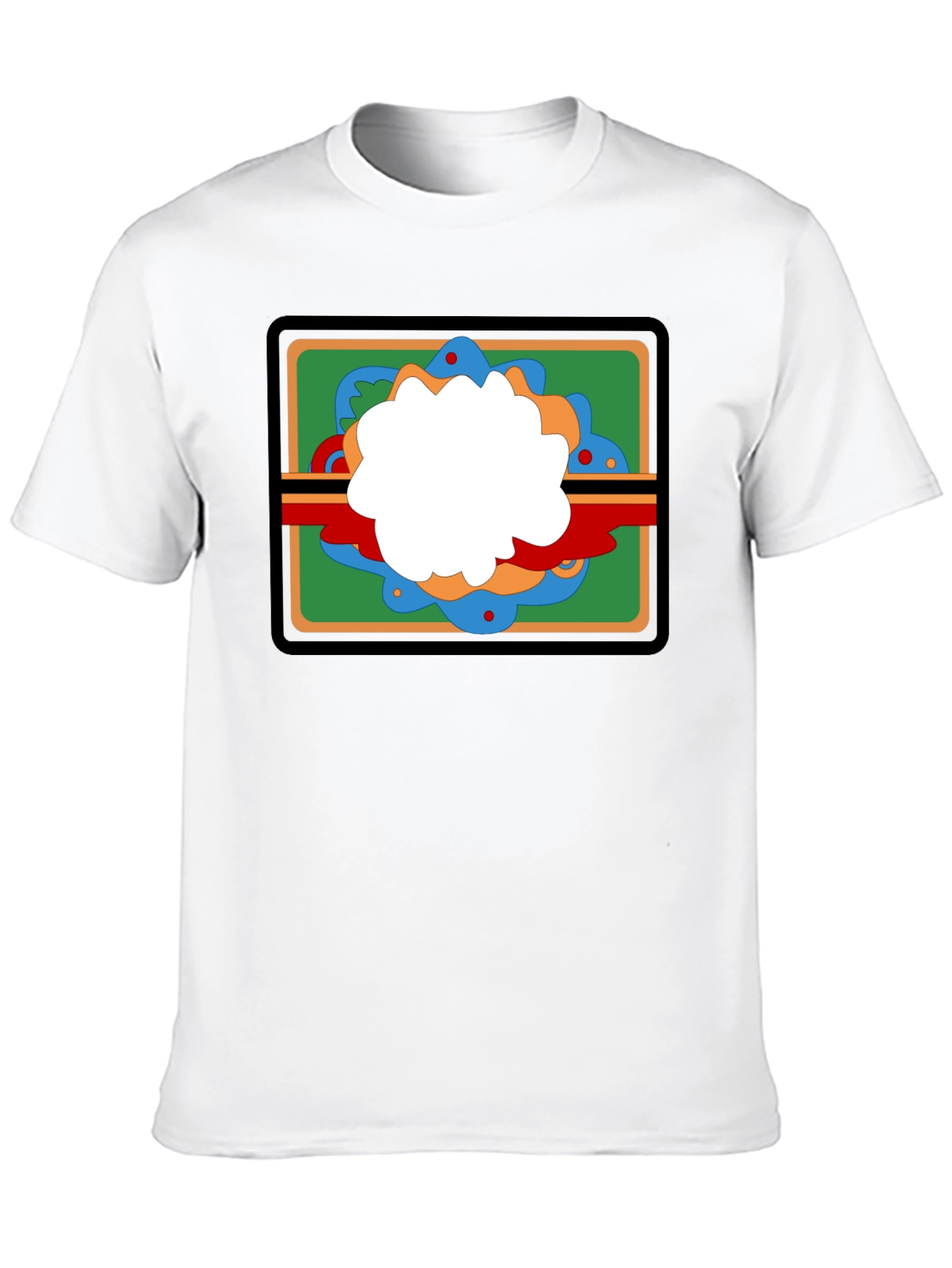 Retro Graphic Tee - Black Casual Cotton T-Shirt