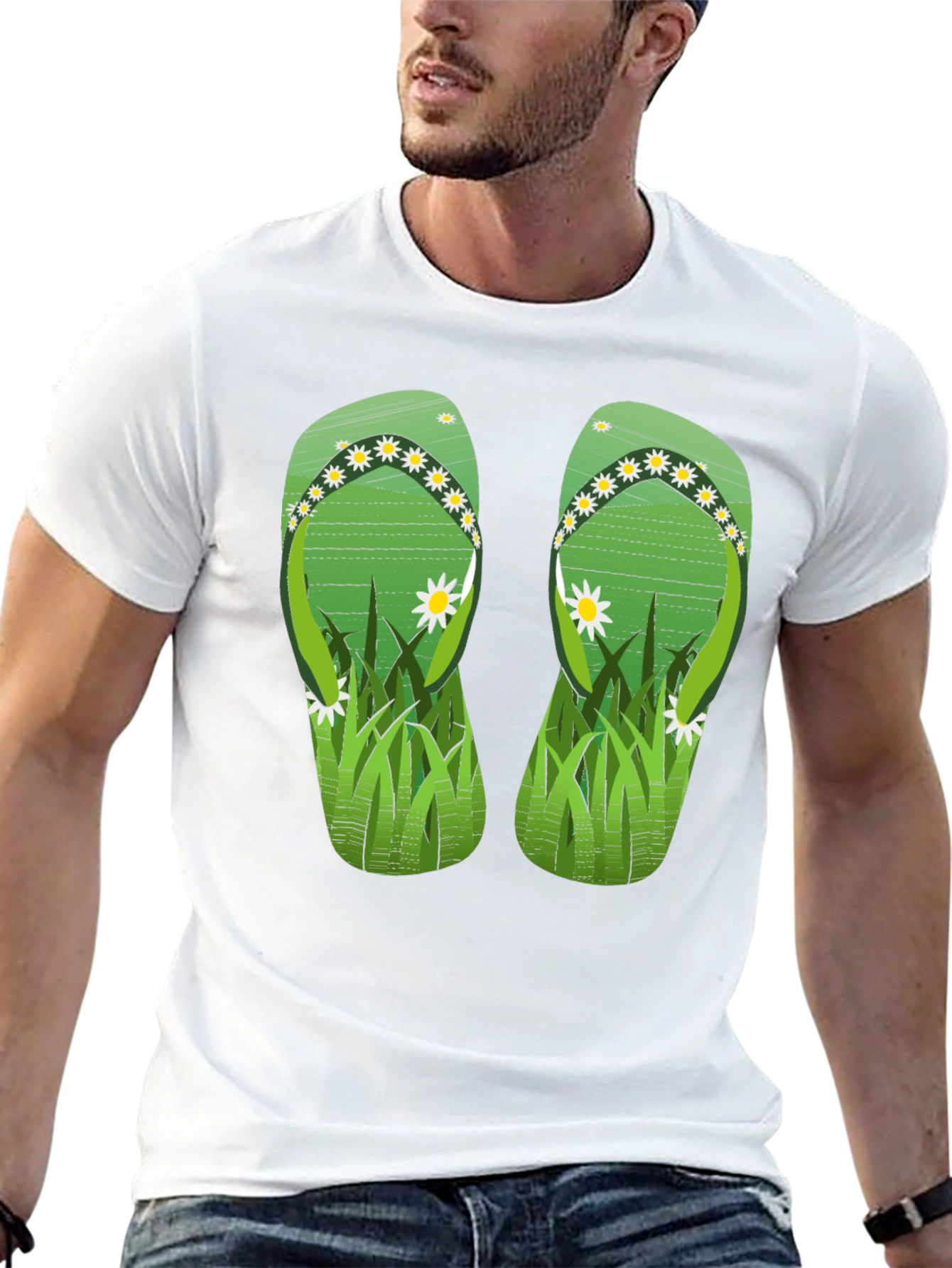 Flip Flop Graphic T-Shirt - Summer Style