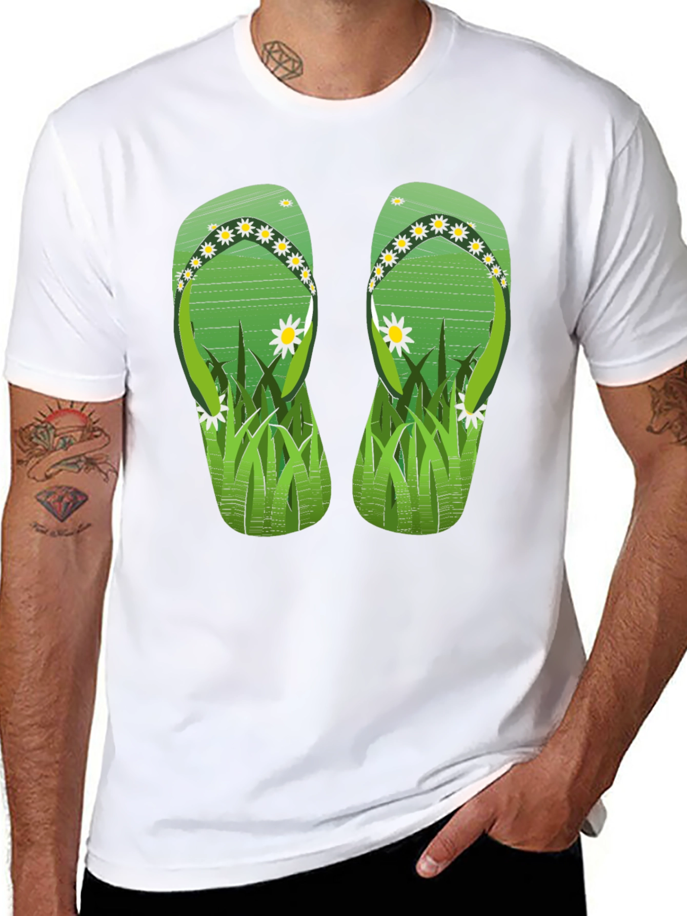 Flip Flop Graphic T-Shirt - Summer Style