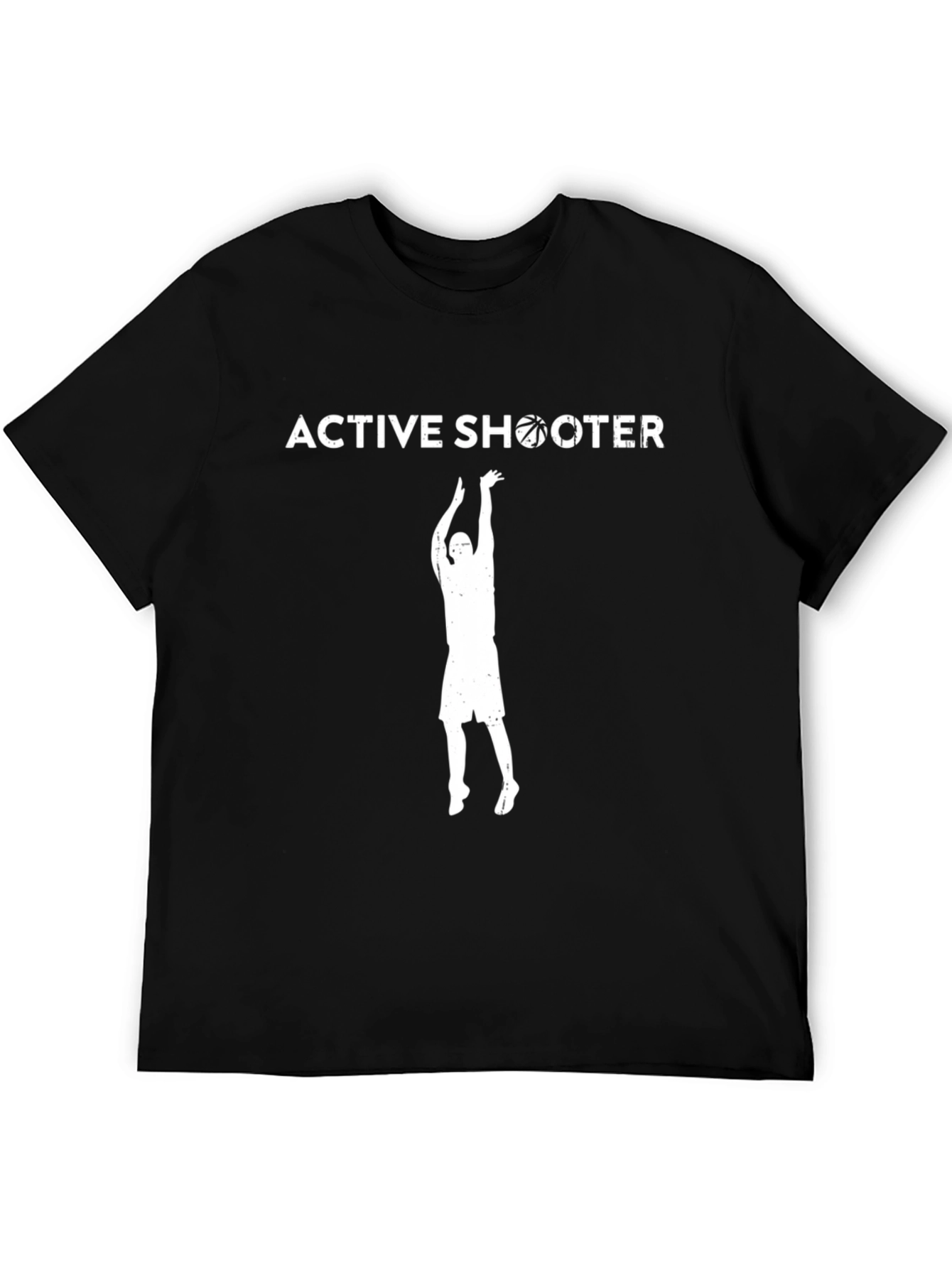 Active Shooter Graphic T-Shirt - Basketball Fan Apparel