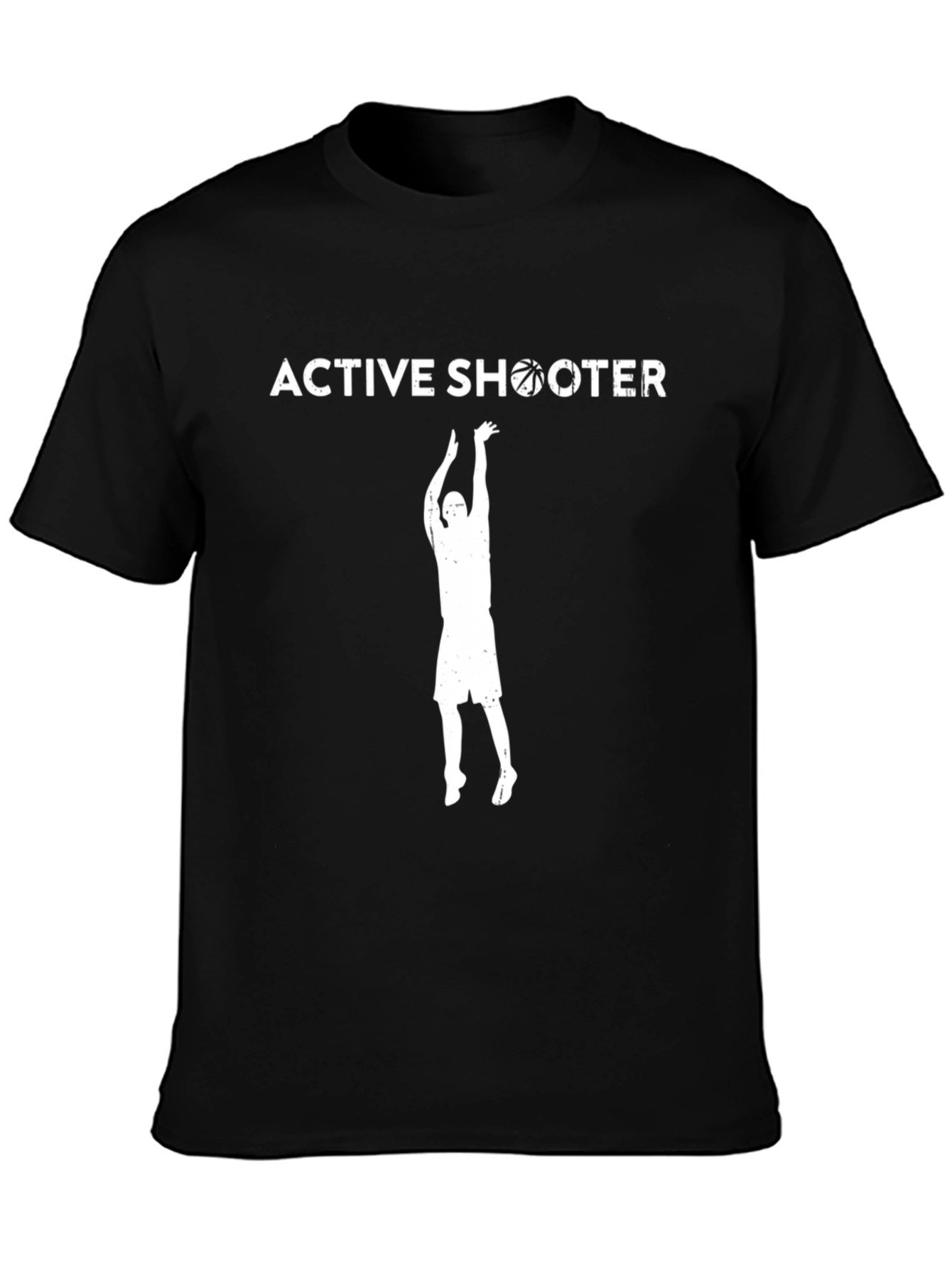 Active Shooter Graphic T-Shirt - Basketball Fan Apparel