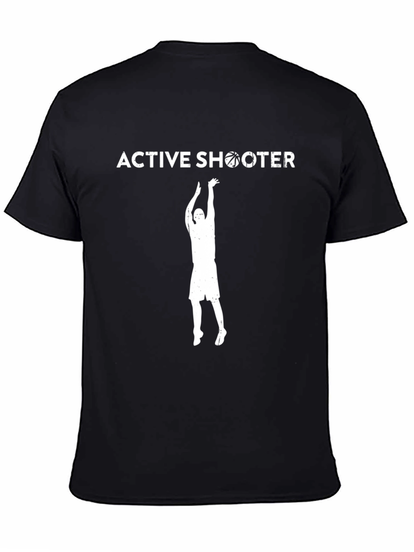 Active Shooter Graphic T-Shirt - Basketball Fan Apparel