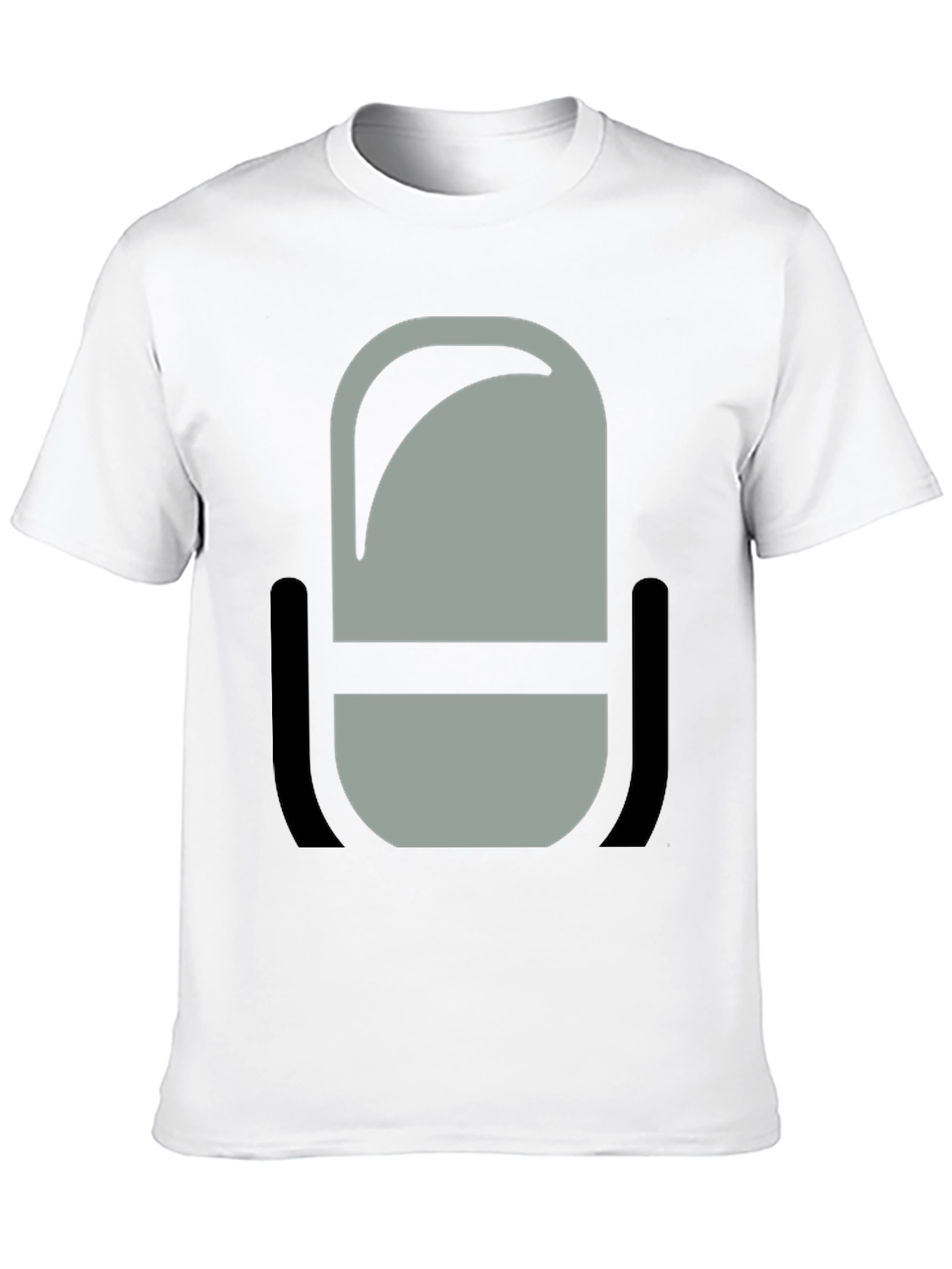 Podcast Microphone Graphic Tee - Black