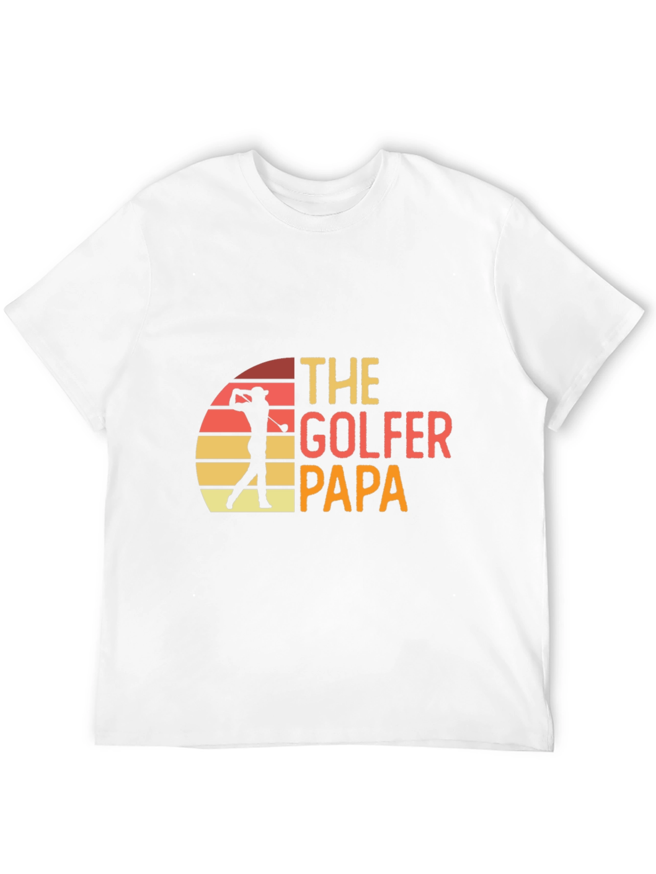 The Golfer Papa Retro Graphic T-Shirt