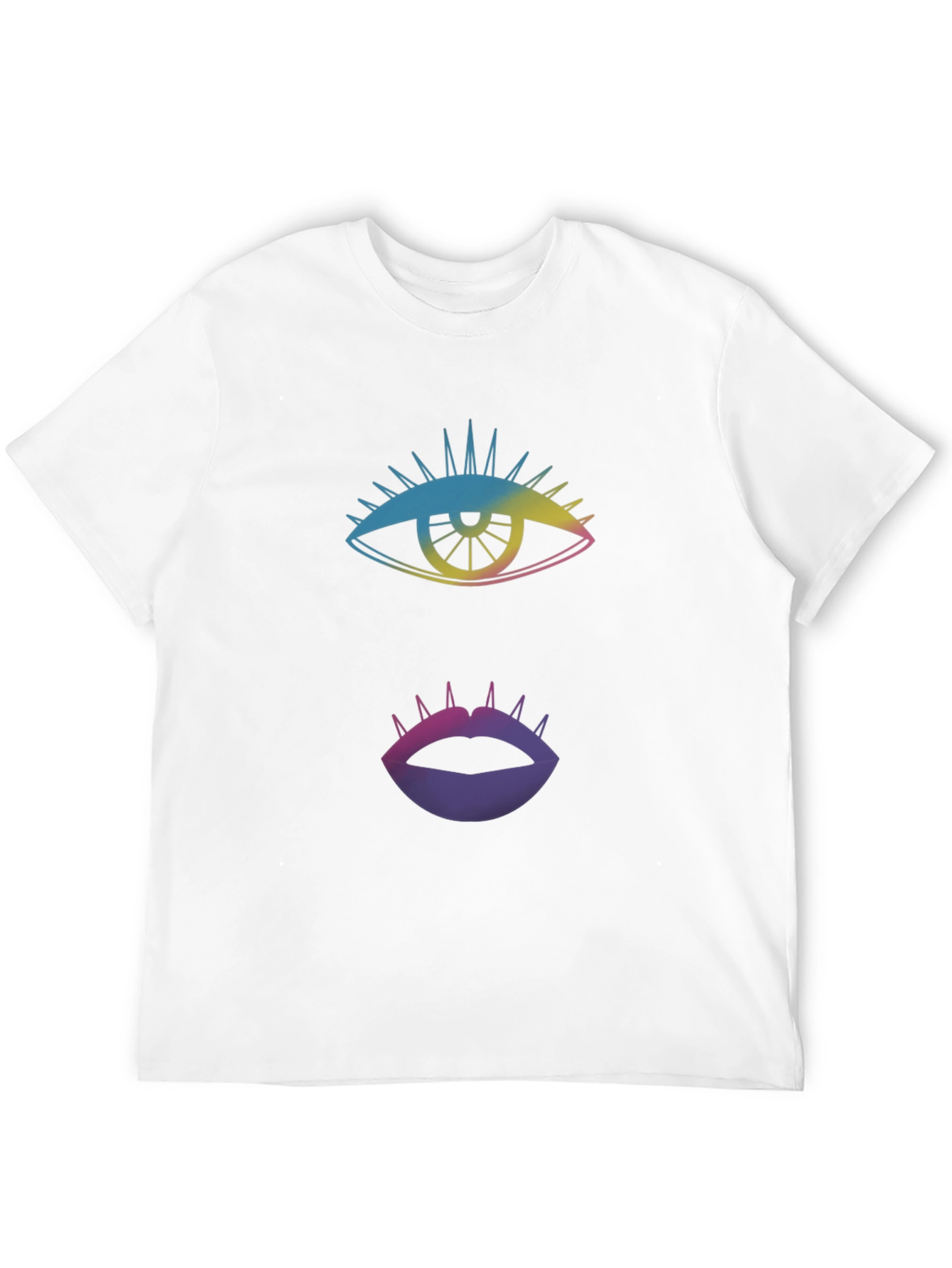 Eye & Lips Graphic Tee - Black