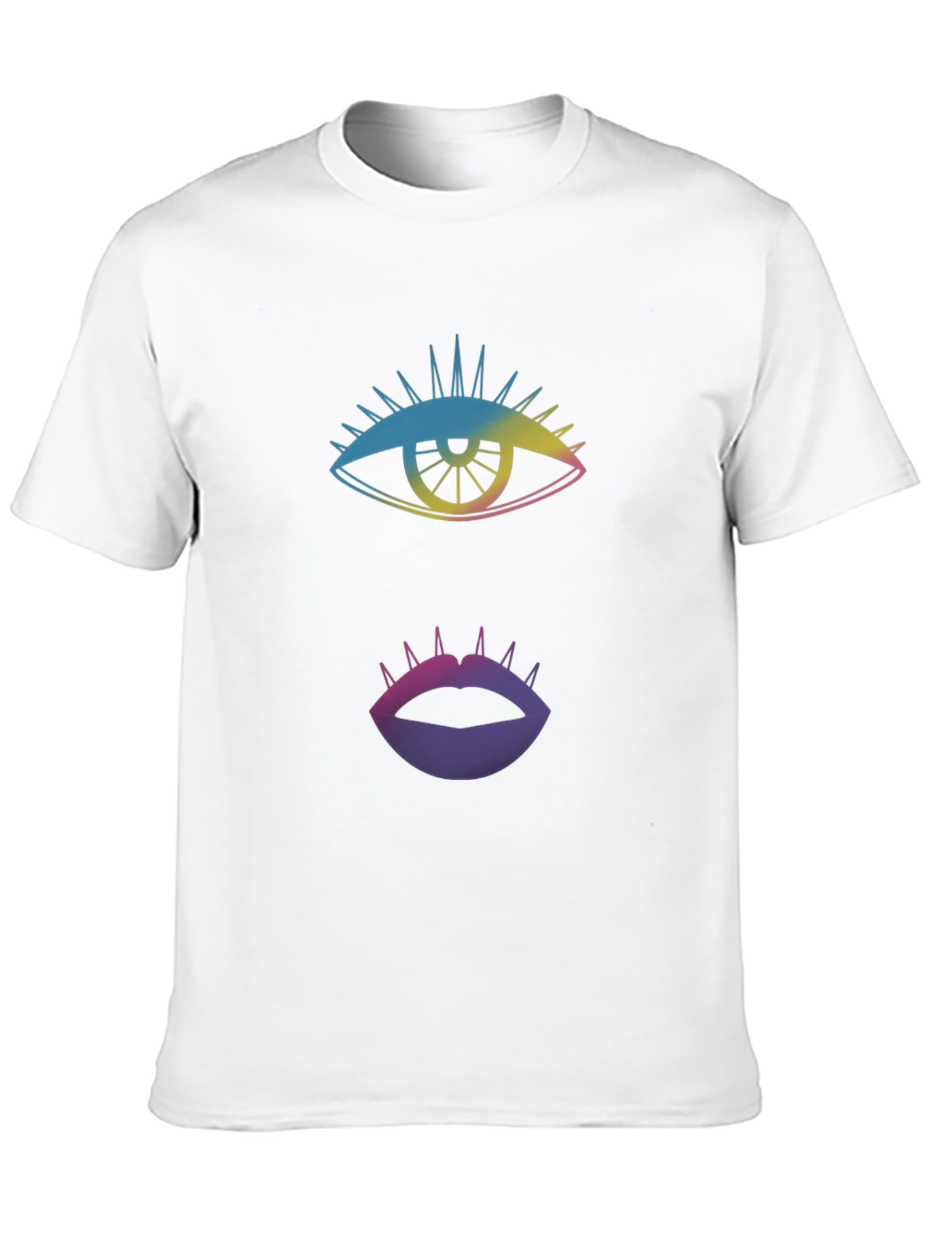 Eye & Lips Graphic Tee - Black