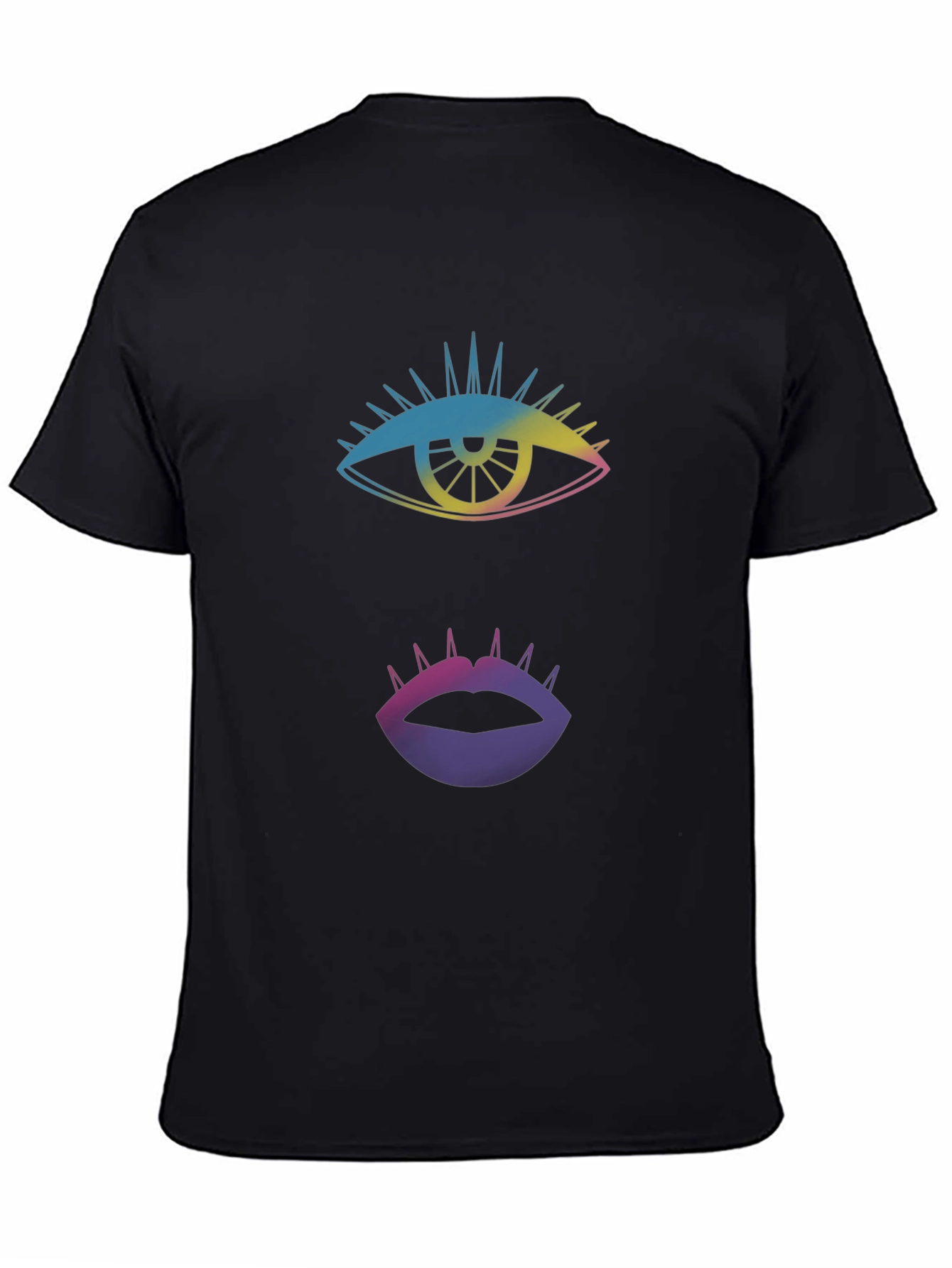 Eye & Lips Graphic Tee - Black
