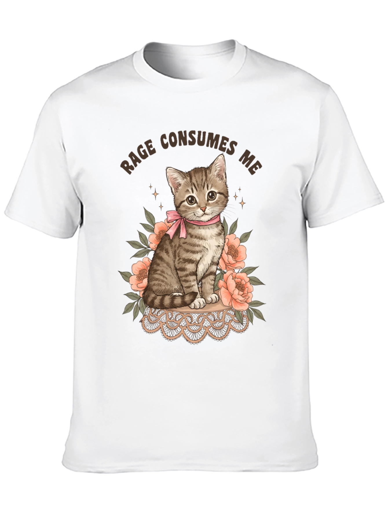 Rage Consumes Me Kitten Graphic Tee
