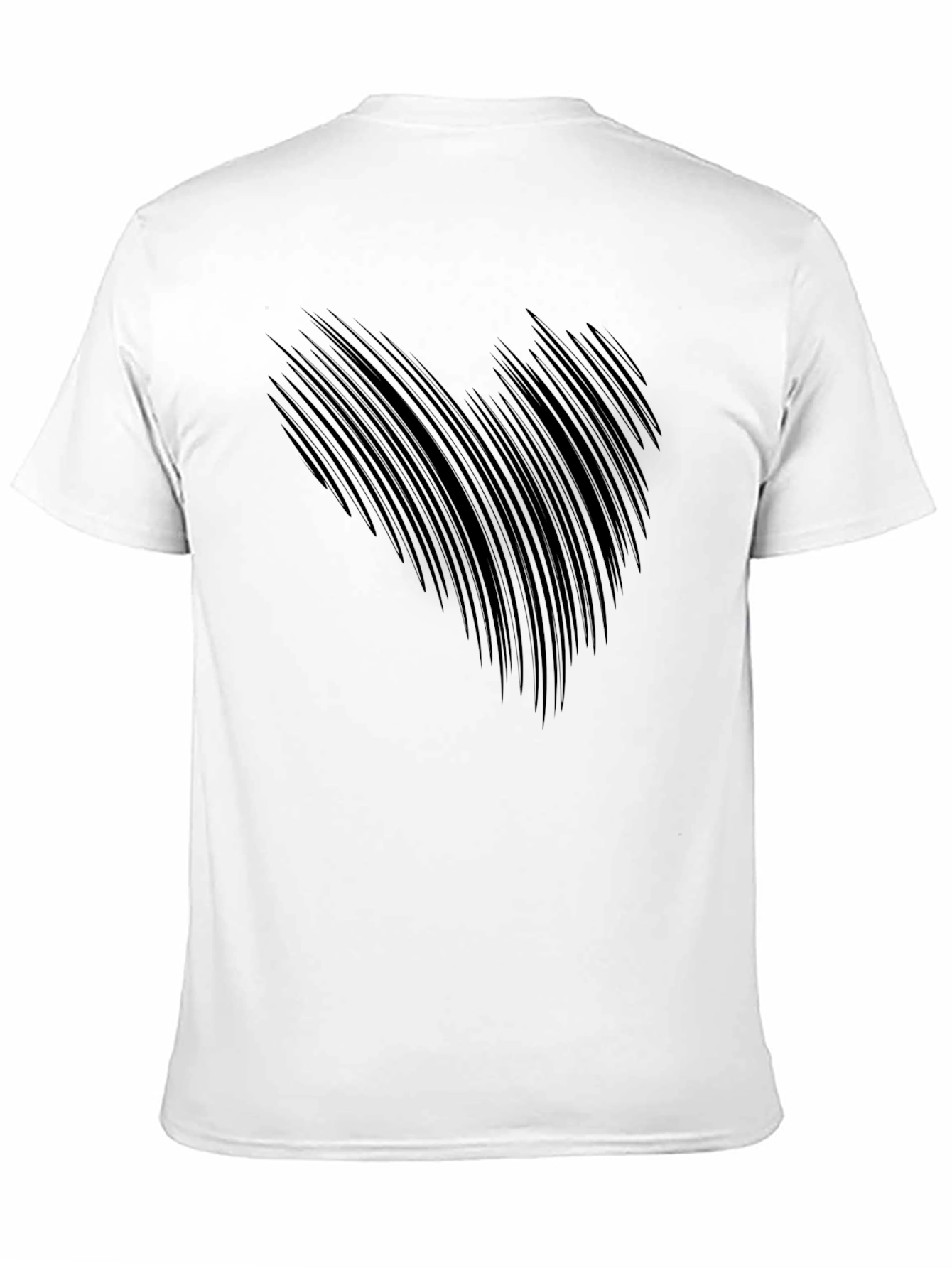 Abstract Claw Mark Black T-Shirt