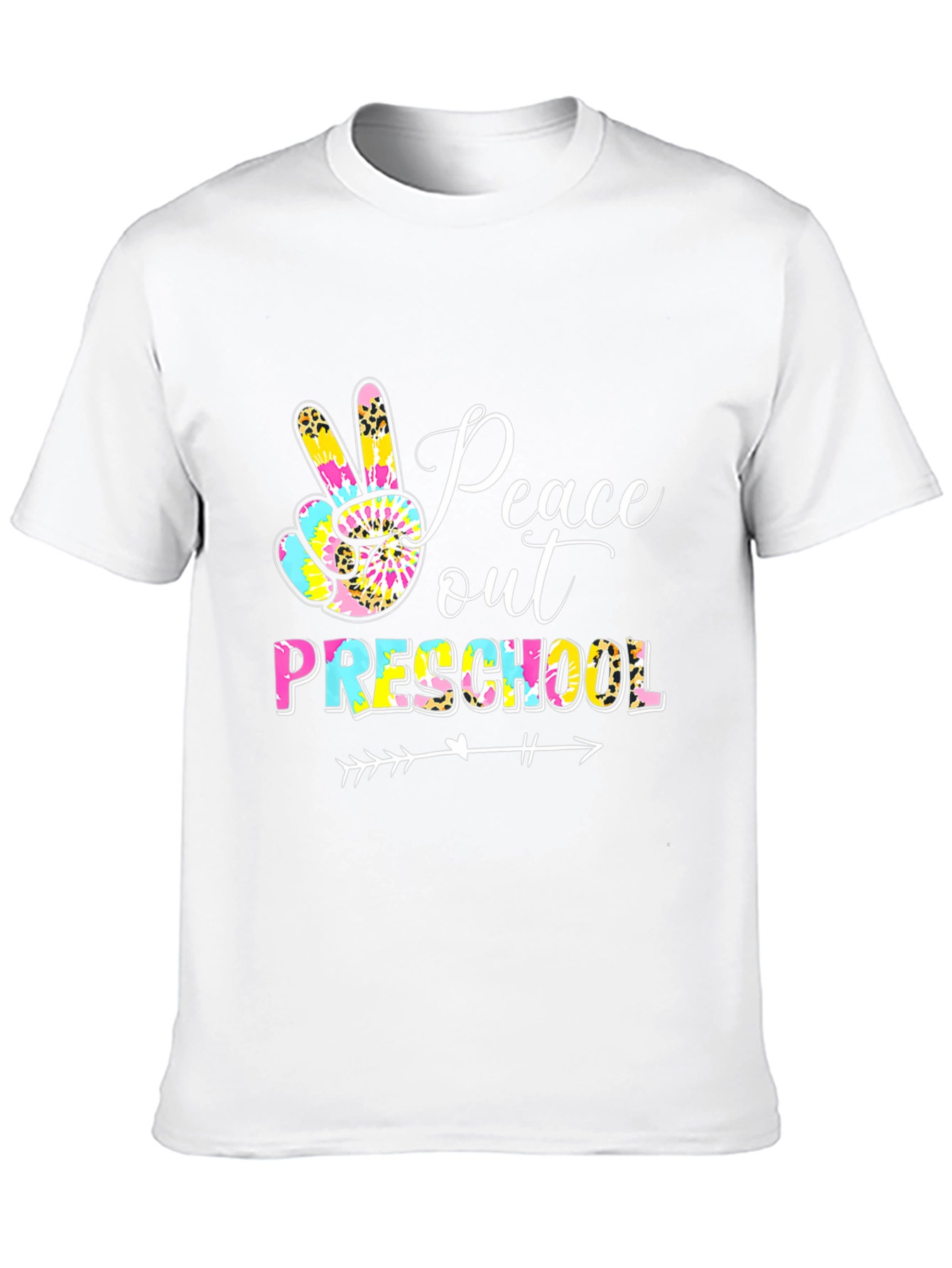 Peace Out Preschool Graphic Tee Teacher Shirt