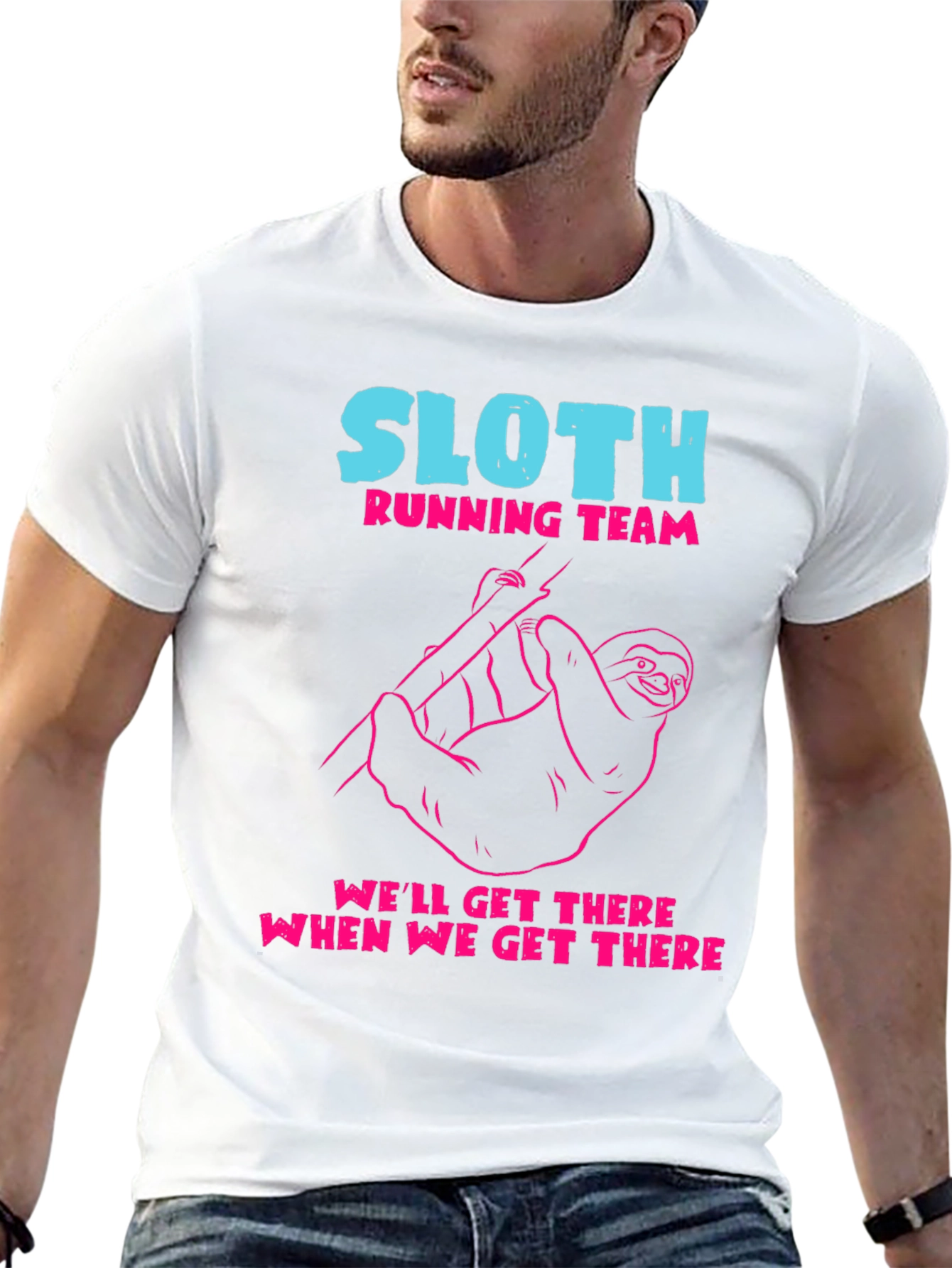 Sloth Running Team Graphic Tee