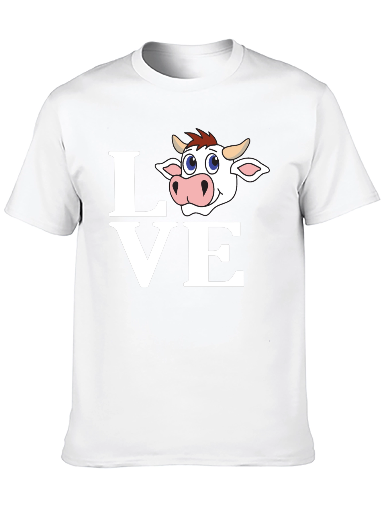 Love Cow T-Shirt - Cute Animal Graphic Tee