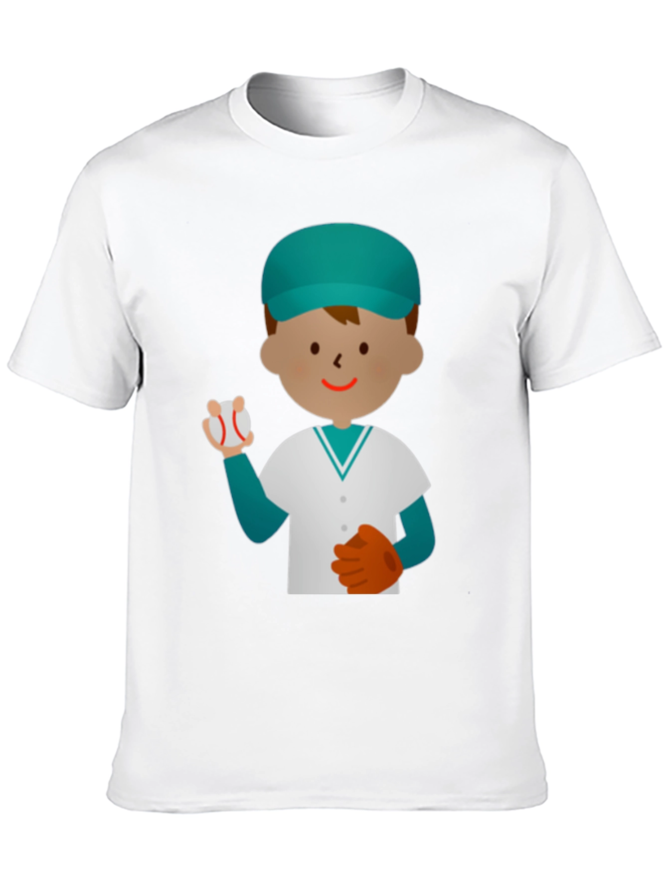 Baseball Player Graphic T-Shirt - Fun Casual Tee