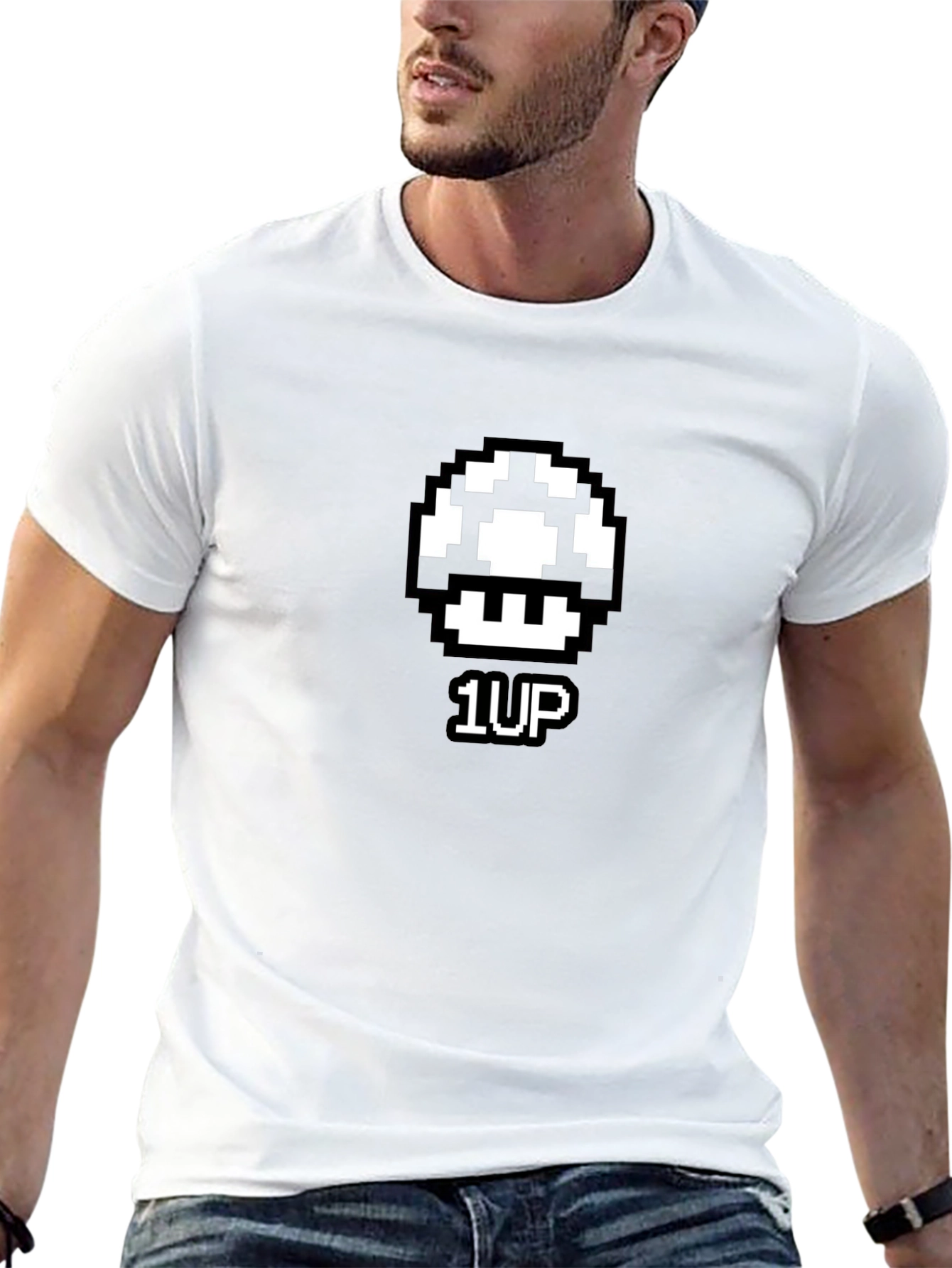 1-Up Mushroom Pixel Art T-Shirt