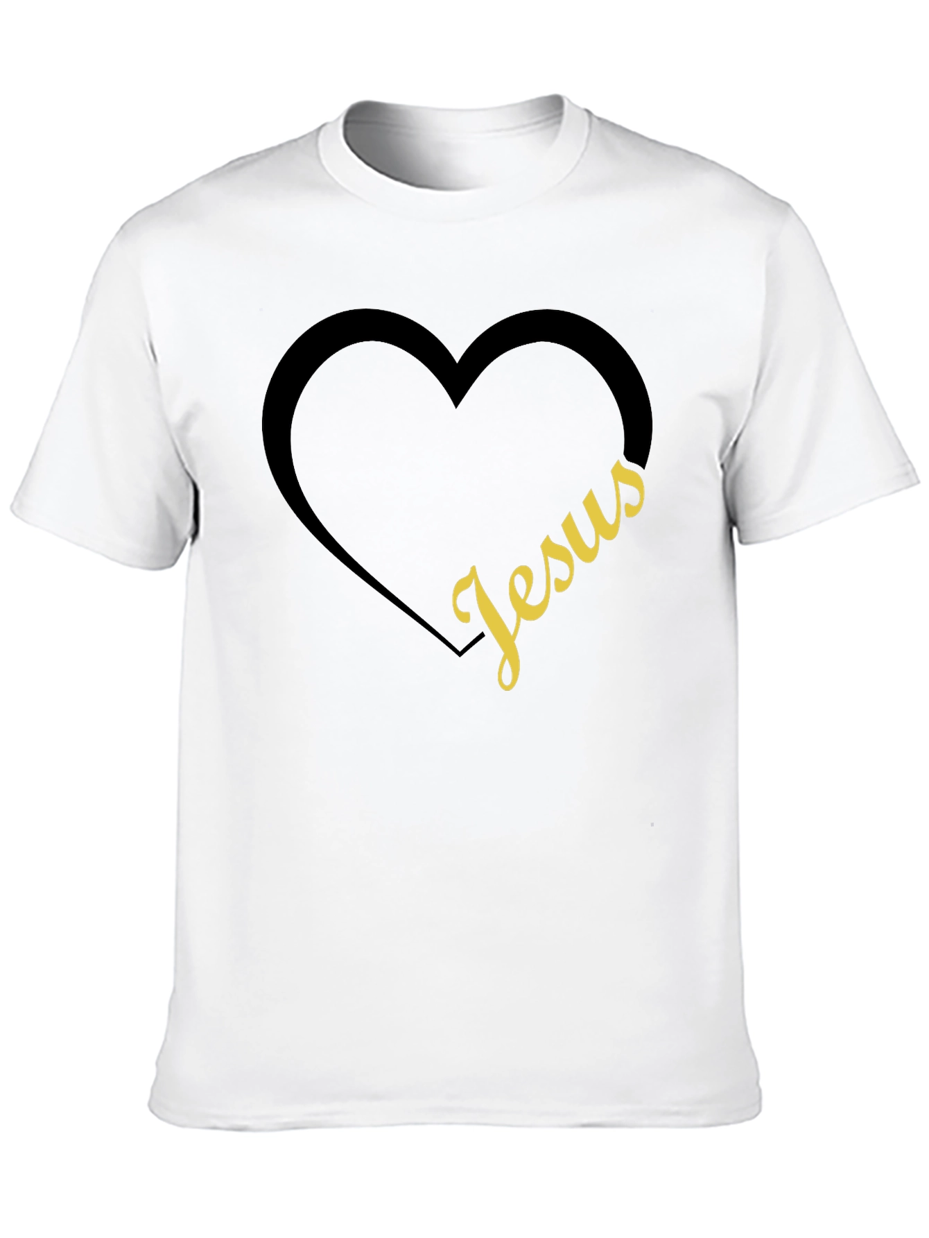 Jesus Heart Graphic Tee - Christian Apparel