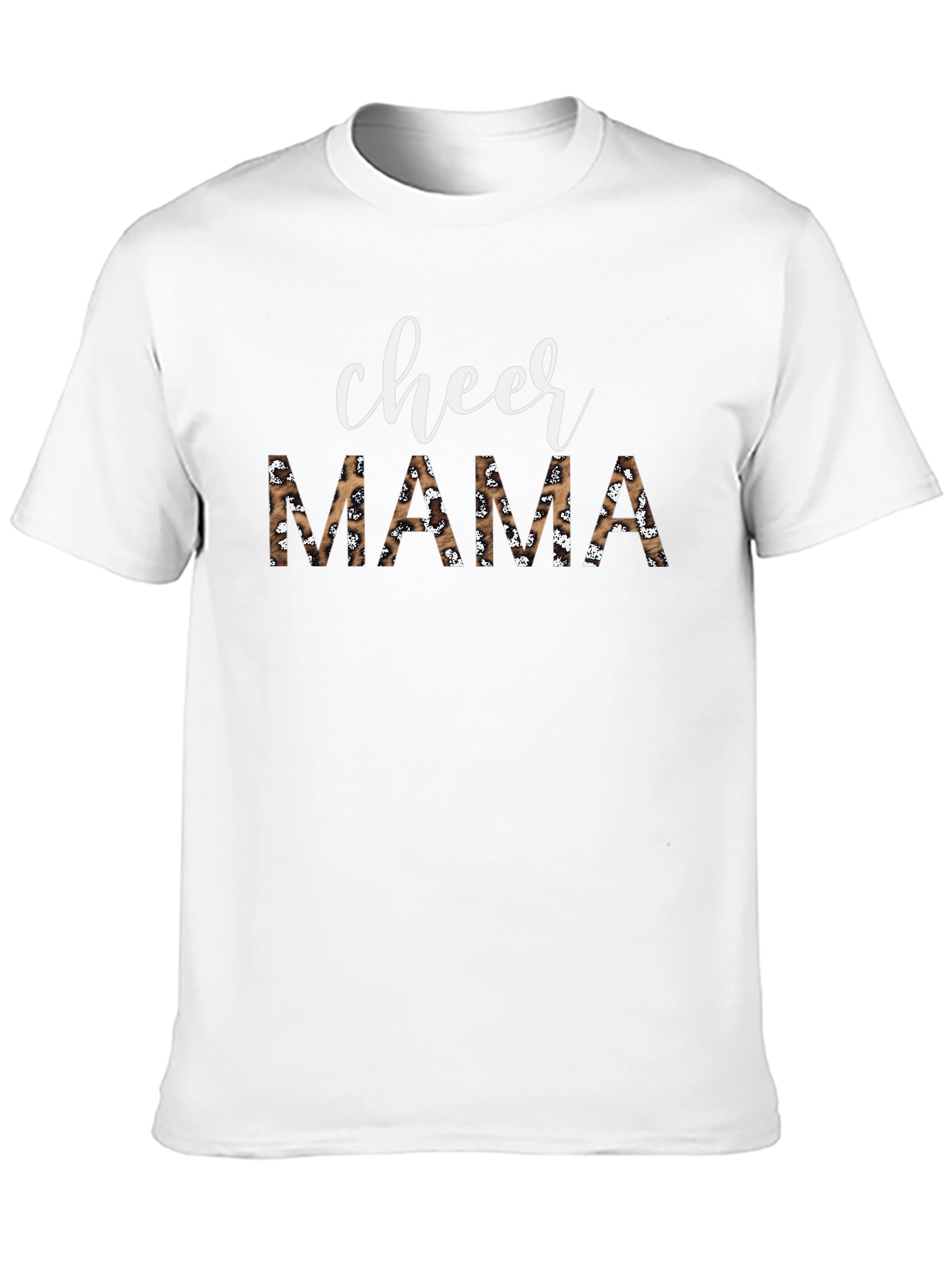 Cheer Mama Leopard Print Graphic Tee