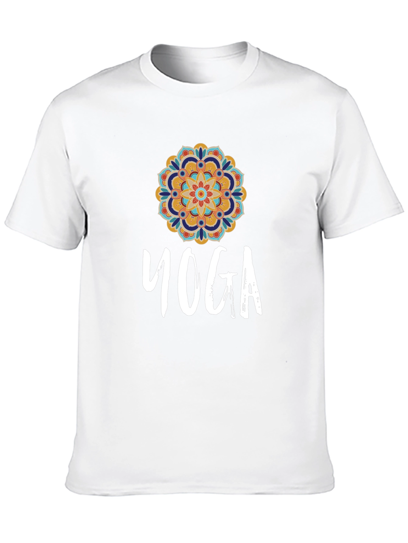 Yoga Mandala Graphic Tee - Stylish Comfort
