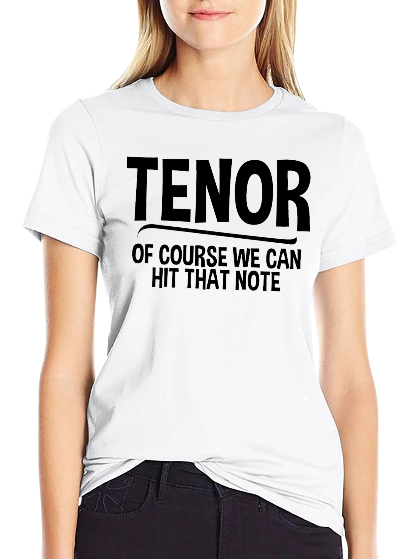 Tenor Hit That Note Black T-Shirt