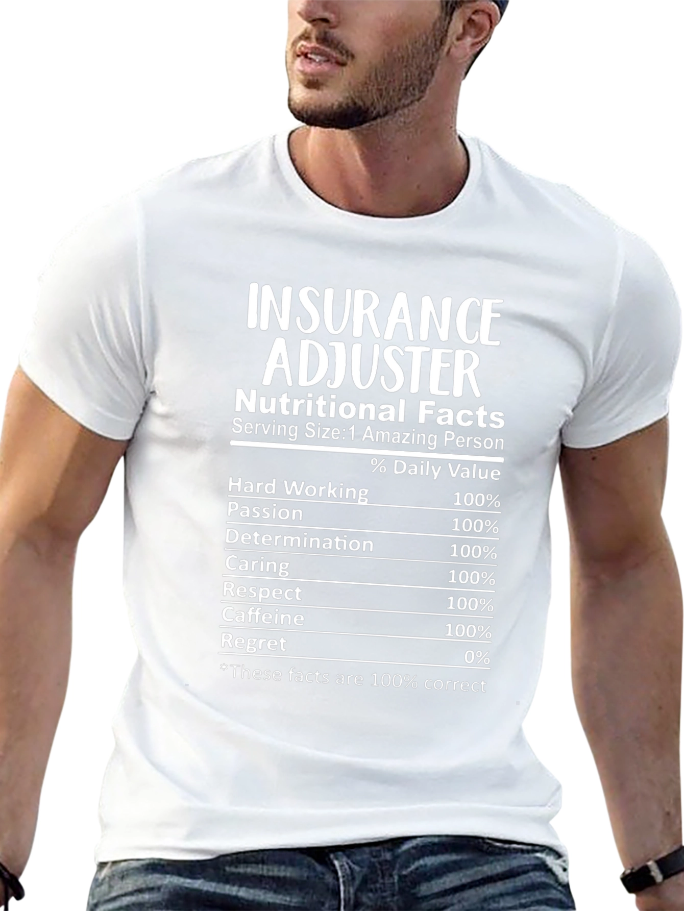 Insurance Adjuster Nutritional Facts T-Shirt