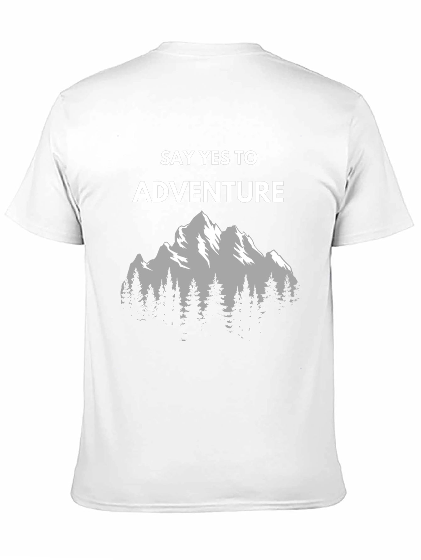Adventure Awaits Graphic Tee - Mountain Scene