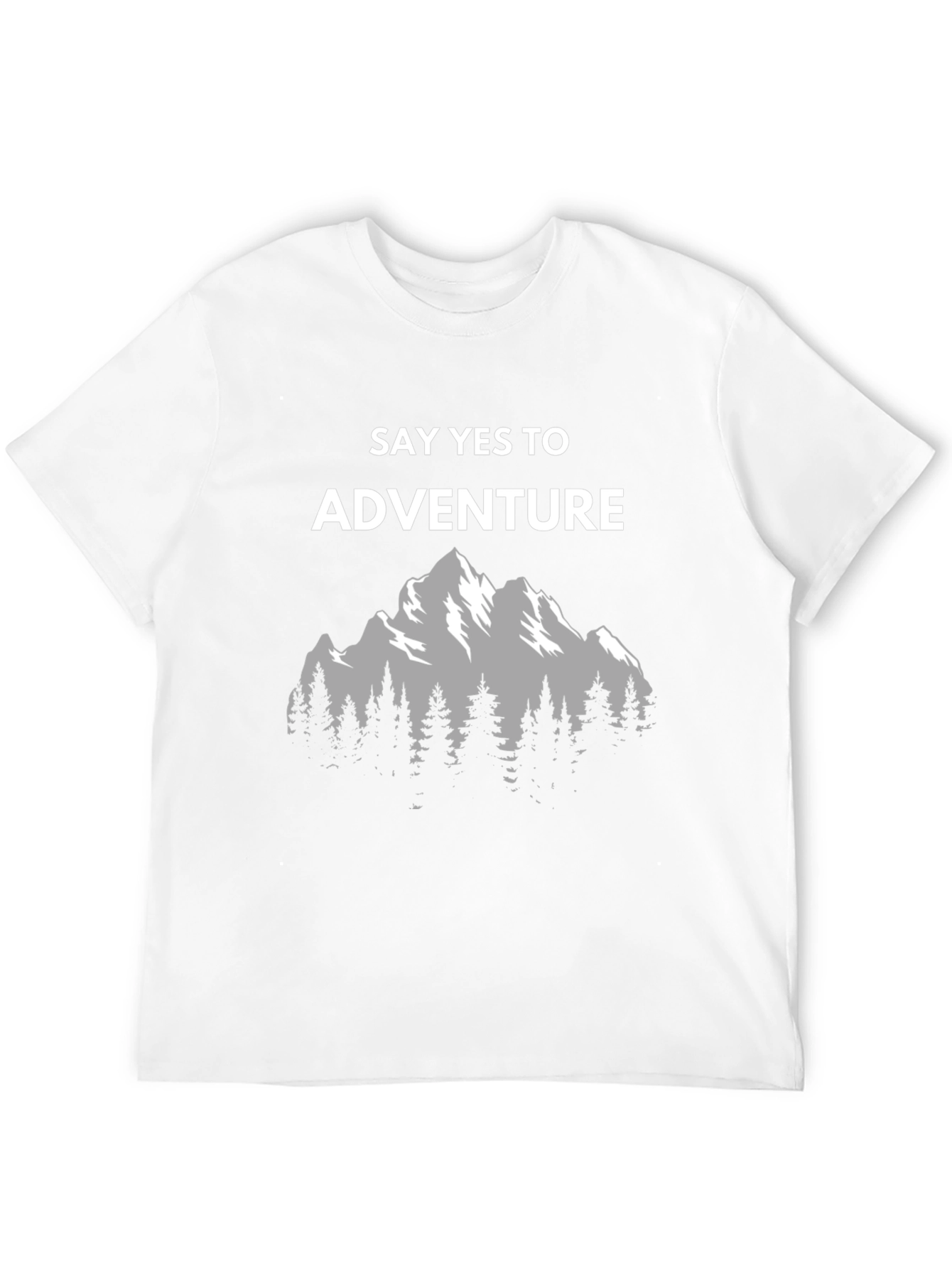 Adventure Awaits Graphic Tee - Mountain Scene