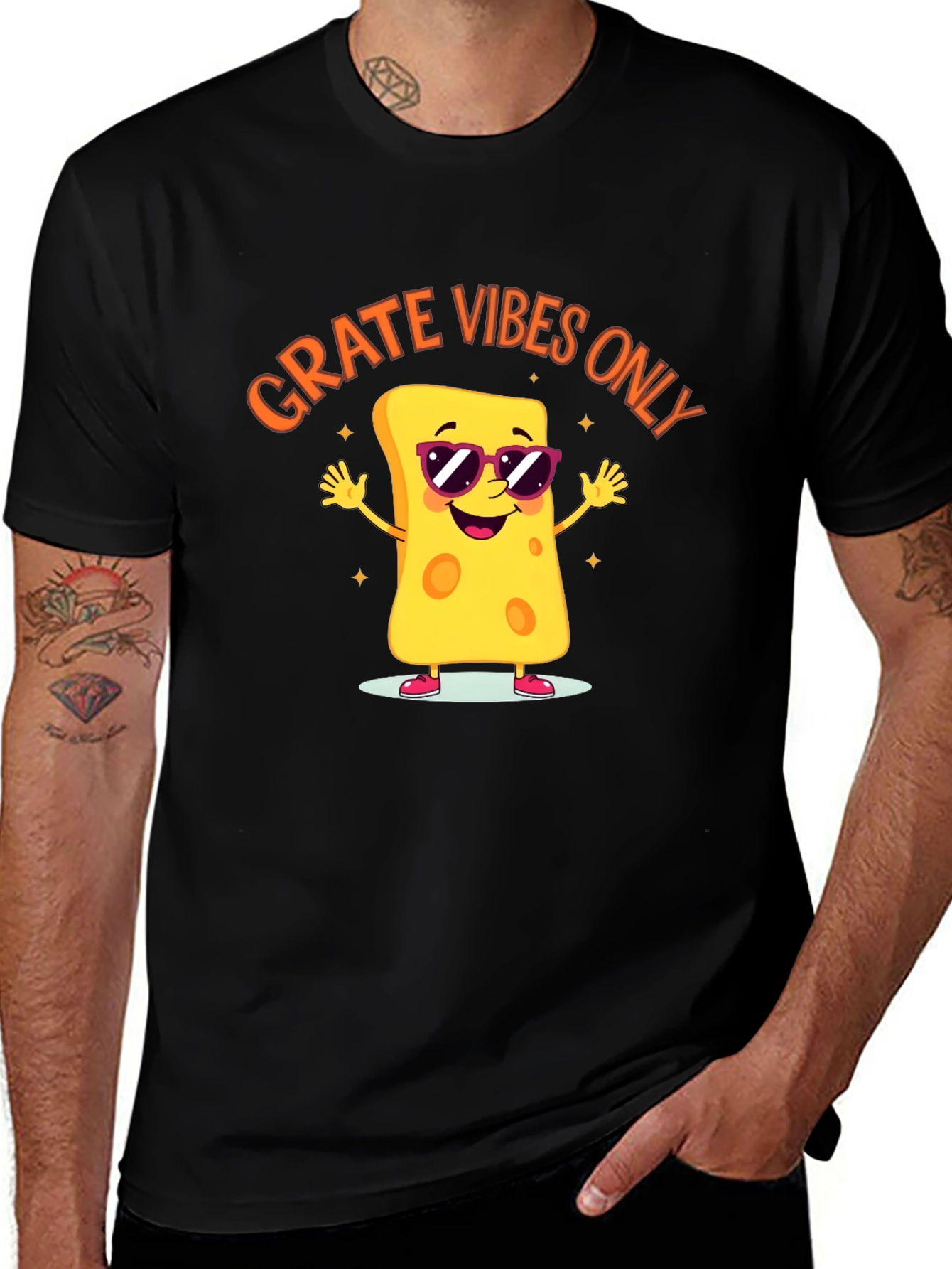 Grate Vibes Only Cheese T-Shirt