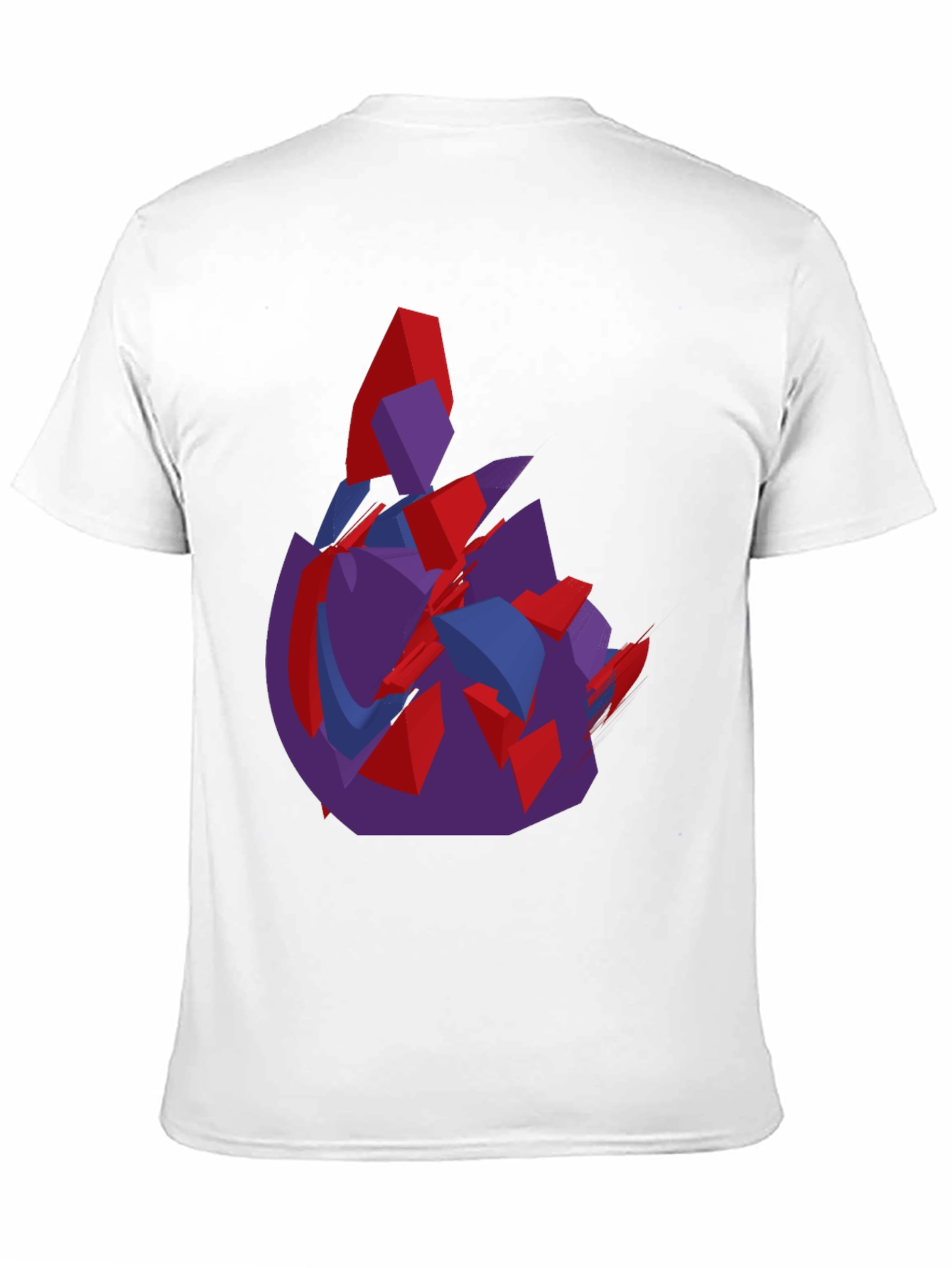 Abstract Graphic Print Black Crew Neck T-Shirt