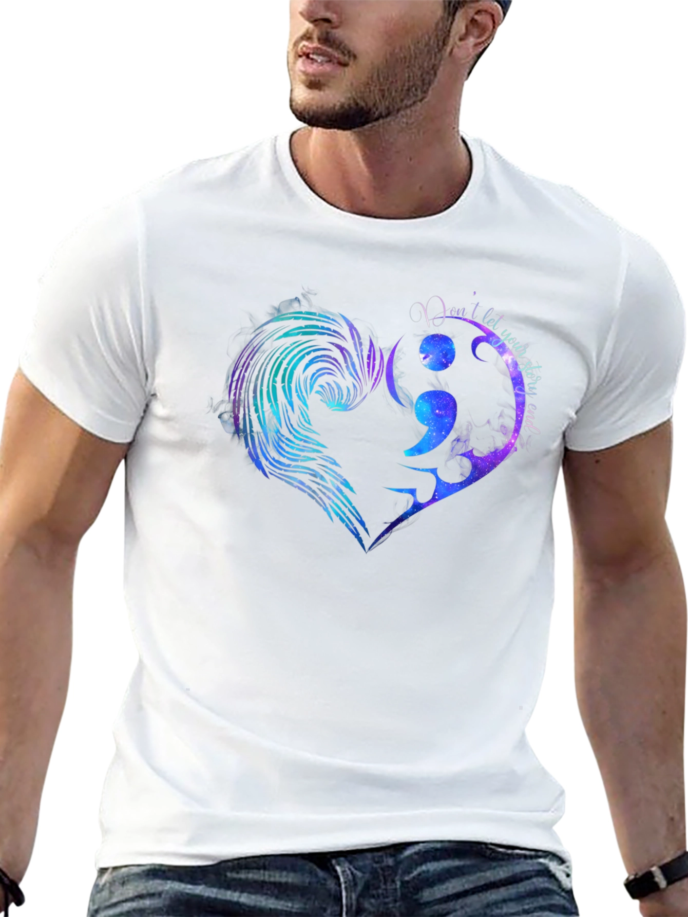 Semicolon Heart Graphic Tee - Hope & Support