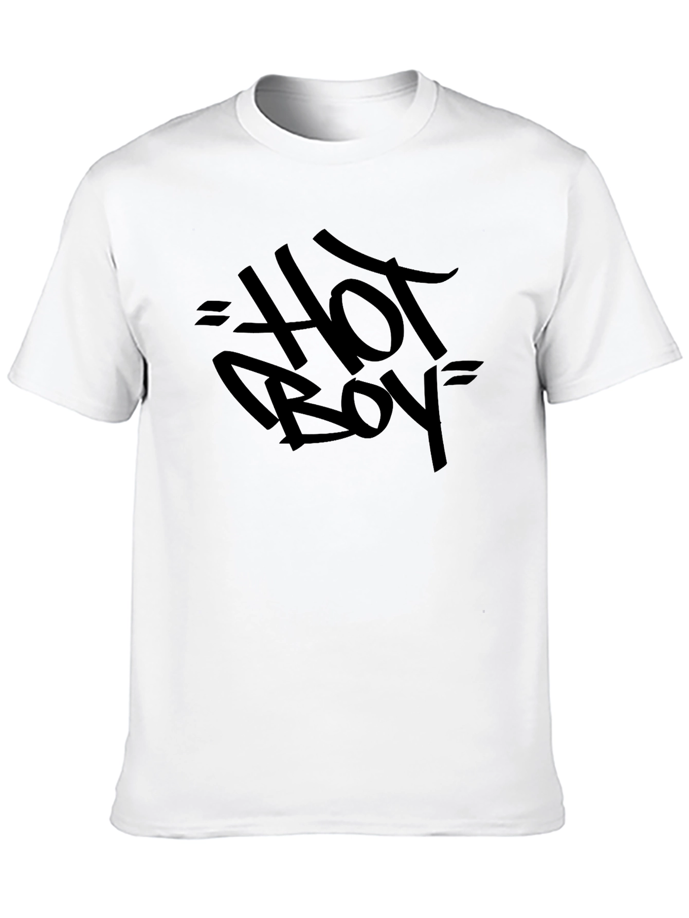 Hot Boy Black Graphic Tee