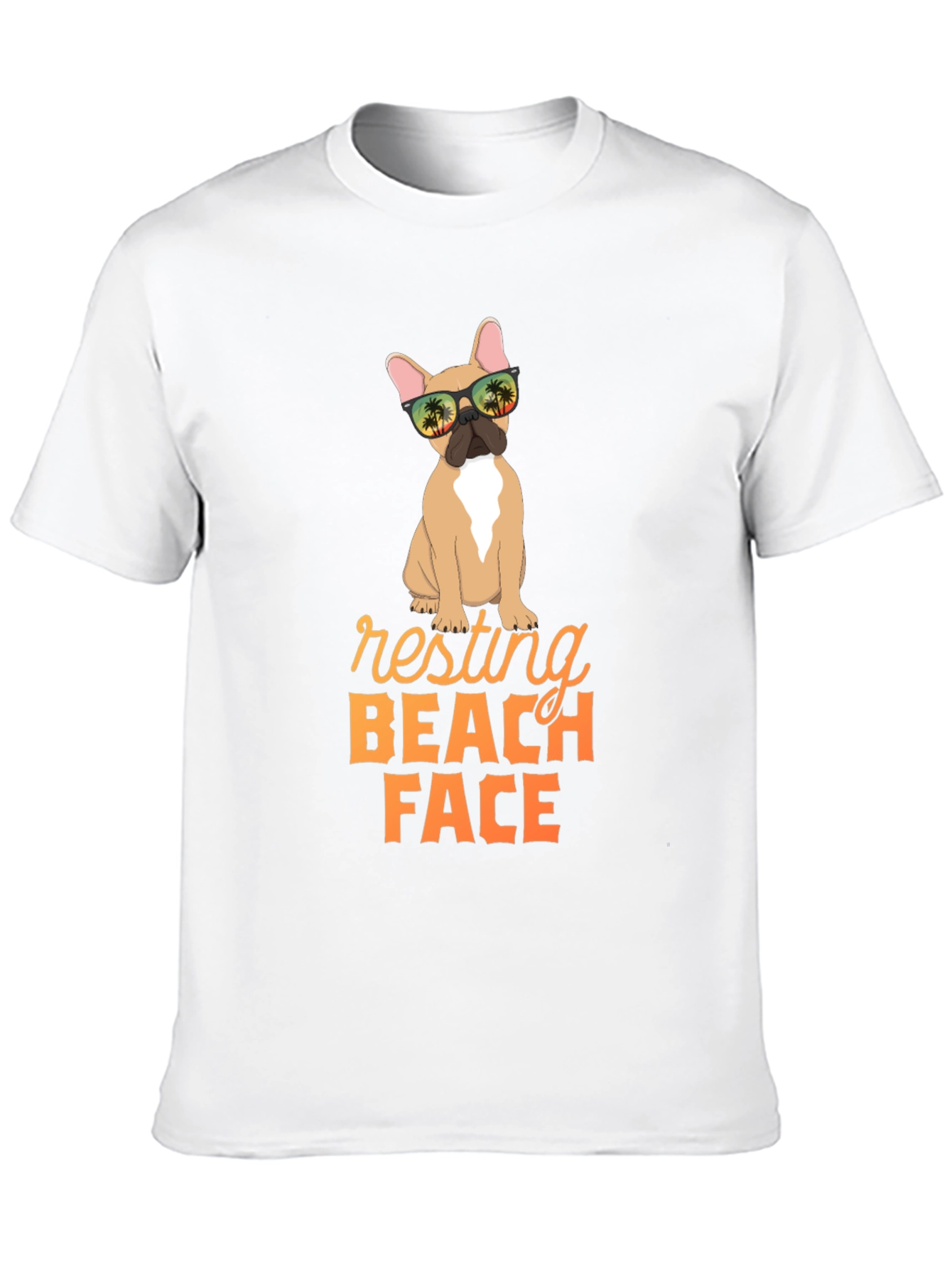 Resting Beach Face Dog Graphic Tee