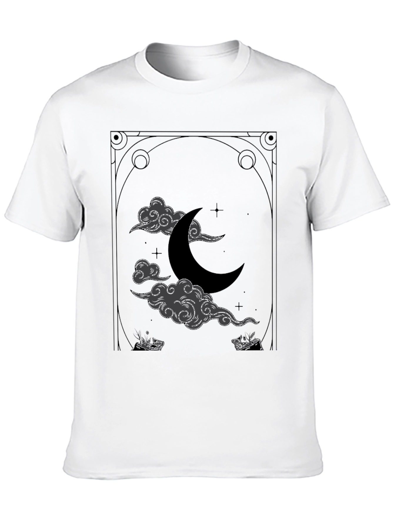 Mystic Moon Graphic Tee - Celestial Design