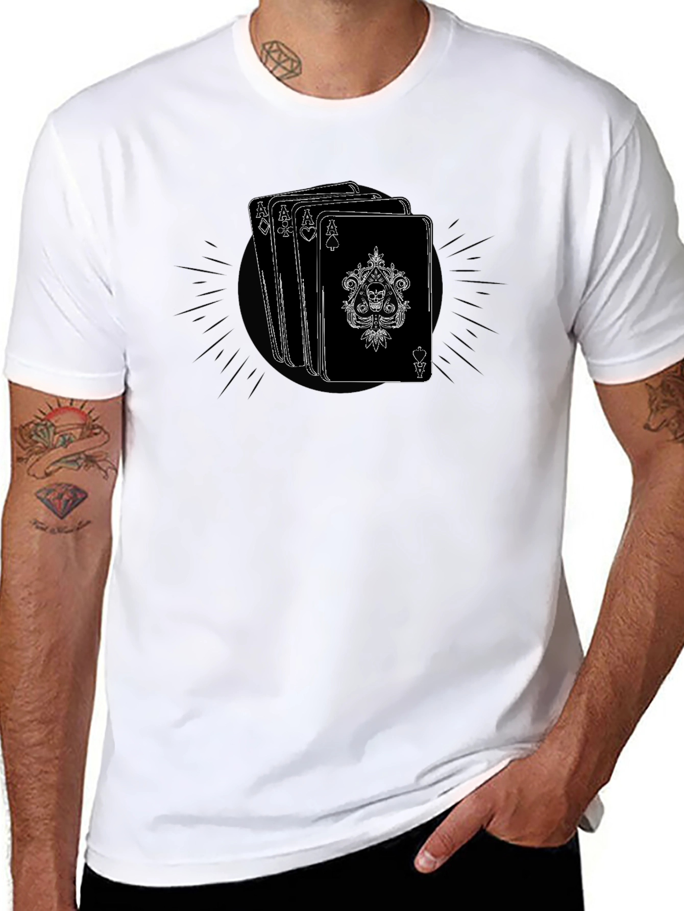 Ace Card Graphic Tee - Lucky Poker T-Shirt
