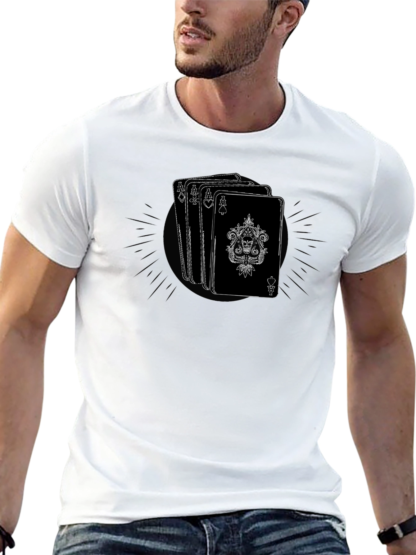 Ace Card Graphic Tee - Lucky Poker T-Shirt