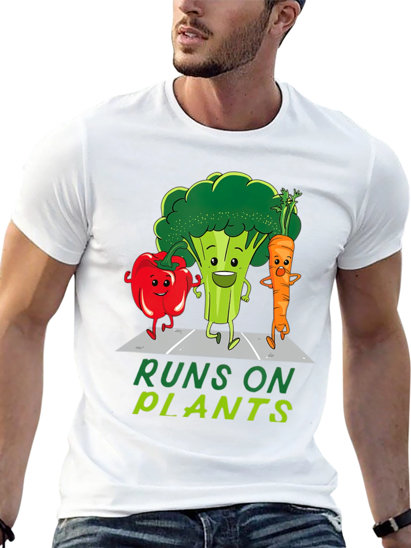 Runs on Plants Vegan T-Shirt