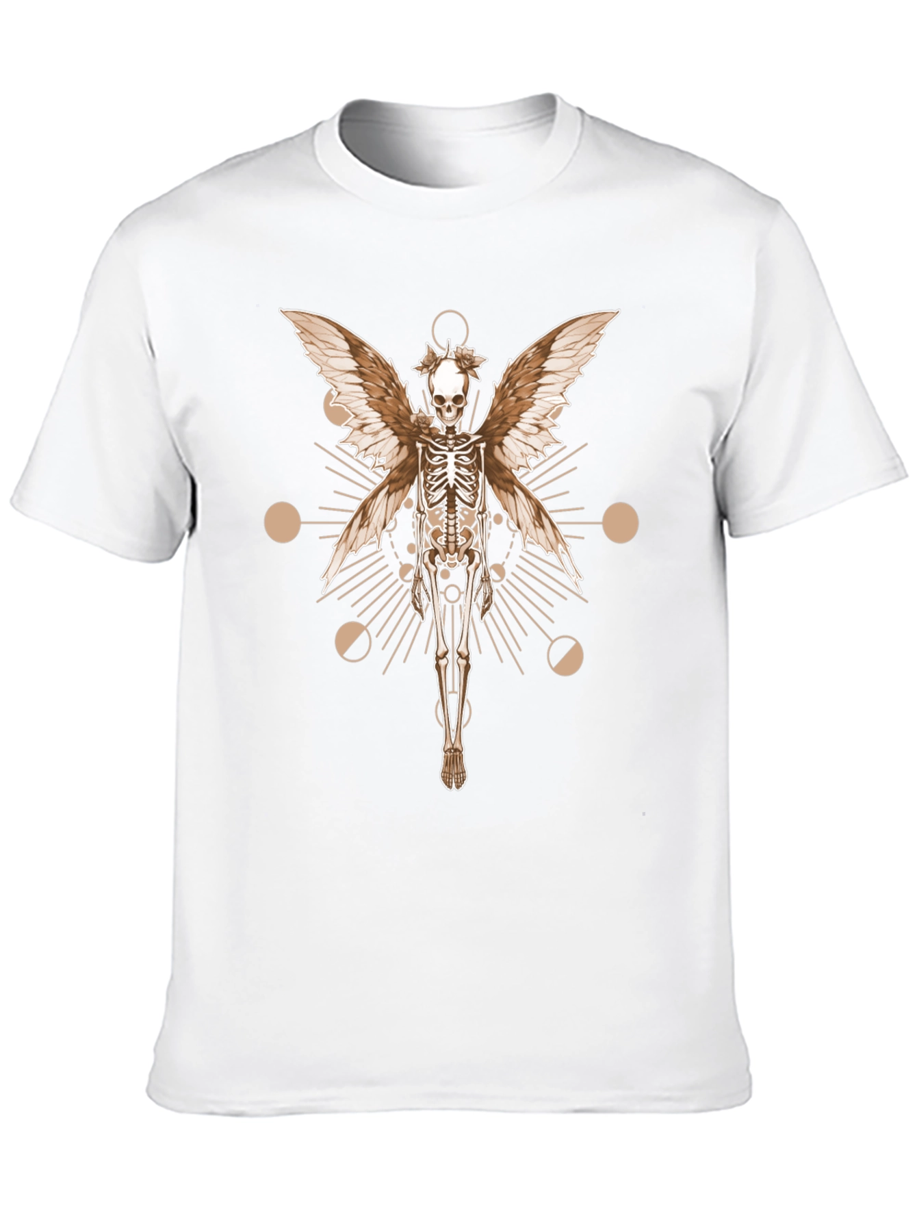 Skeleton Fairy Wings Graphic Tee