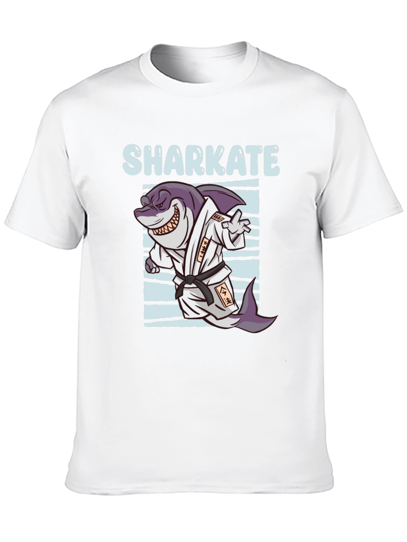 Shark Karate Graphic Tee - Black