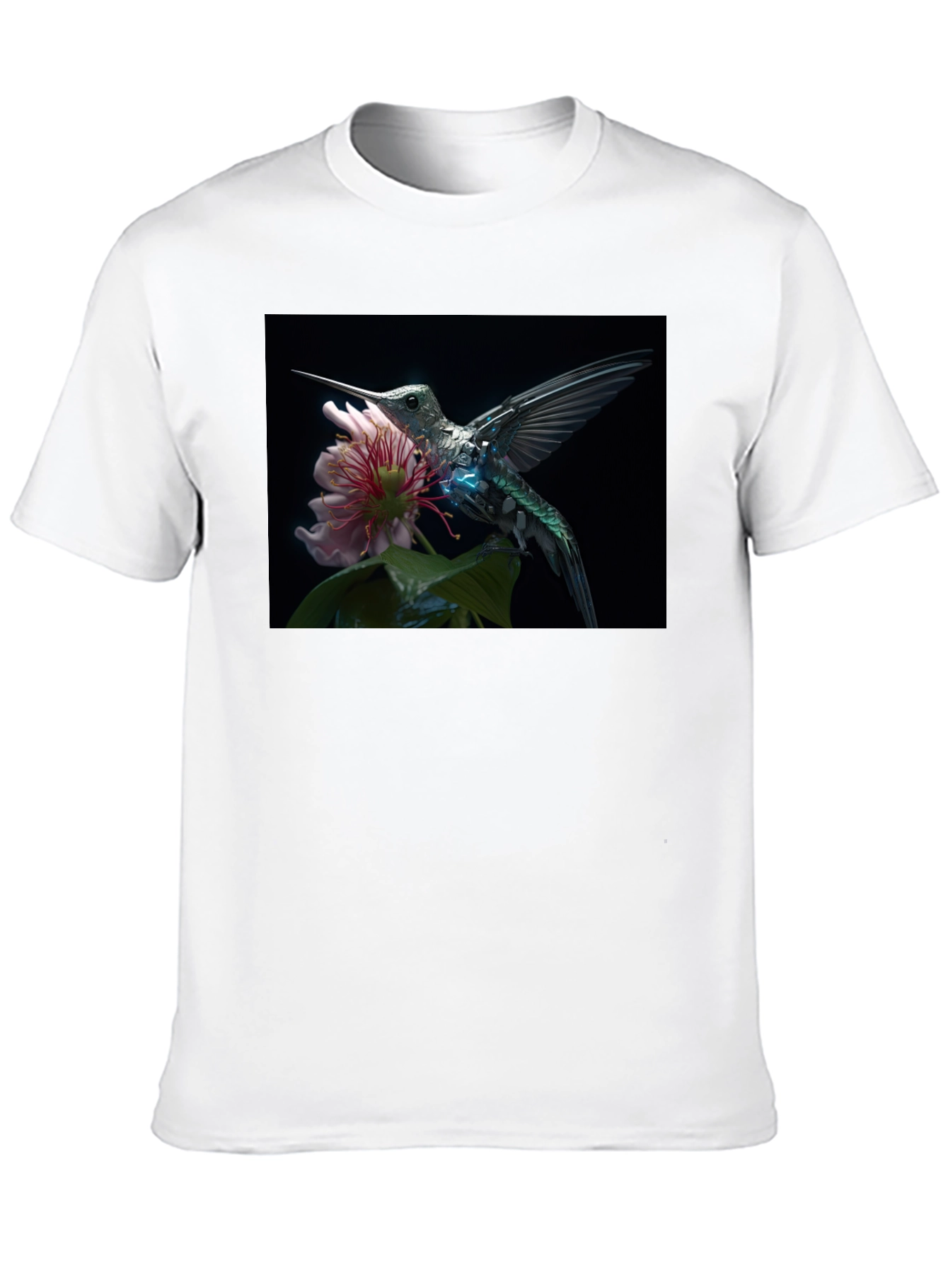 Hummingbird Floral Graphic T-Shirt