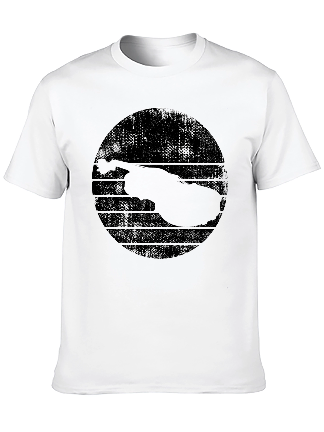 Retro Violin Graphic Tee - Musical Style