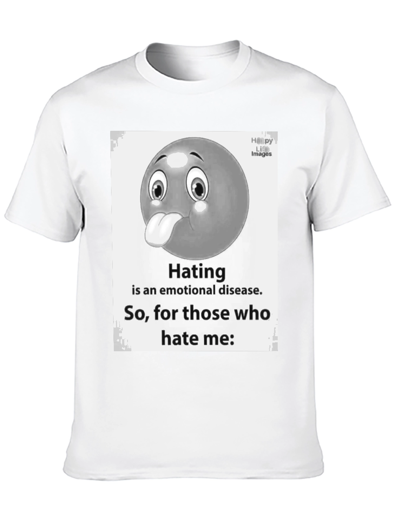 Emotional Statement Graphic Tee - Black